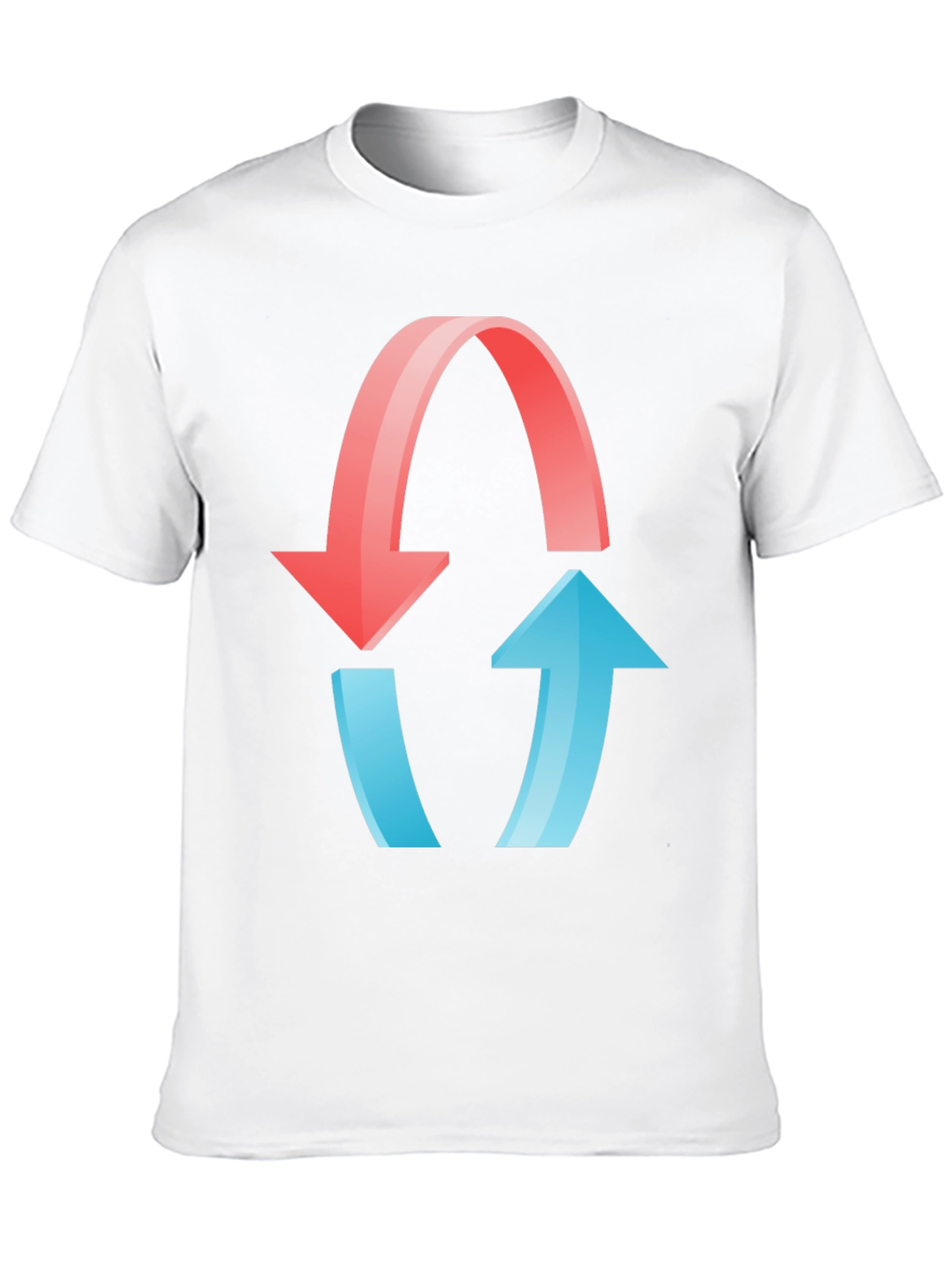 Reciprocal Arrows Graphic T-Shirt - Black Cotton Blend