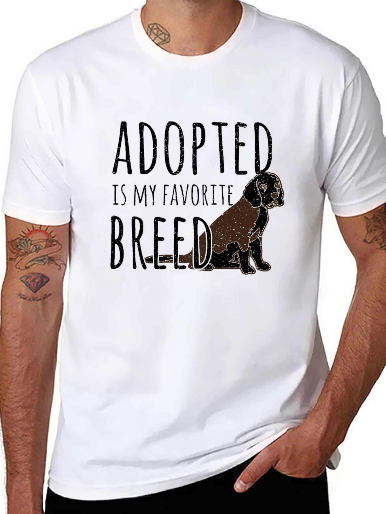 Adopted is My Favorite Breed Dog T-Shirt