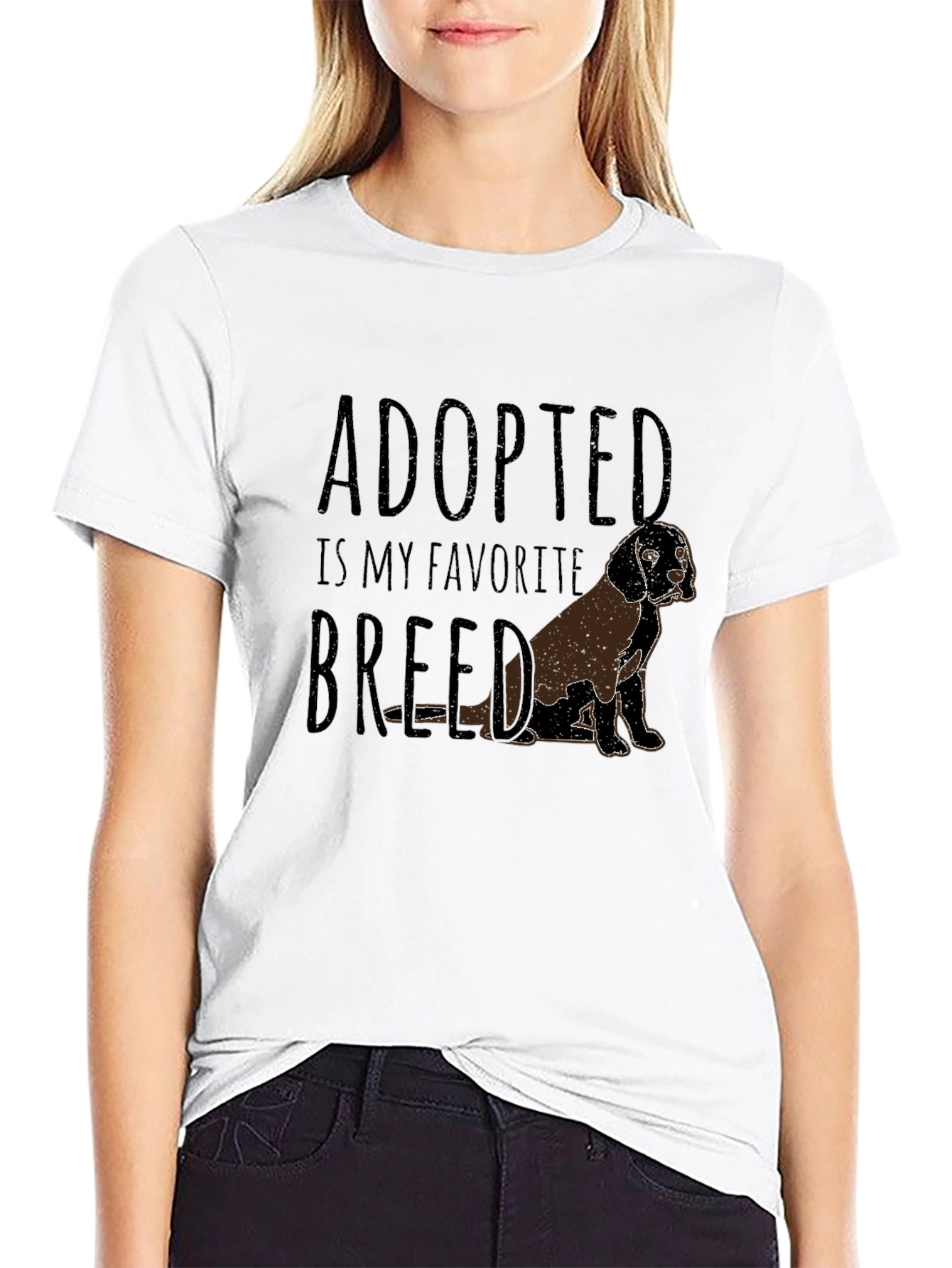 Adopted is My Favorite Breed Dog T-Shirt