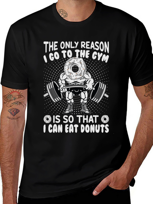 Gym & Donuts Graphic T-Shirt