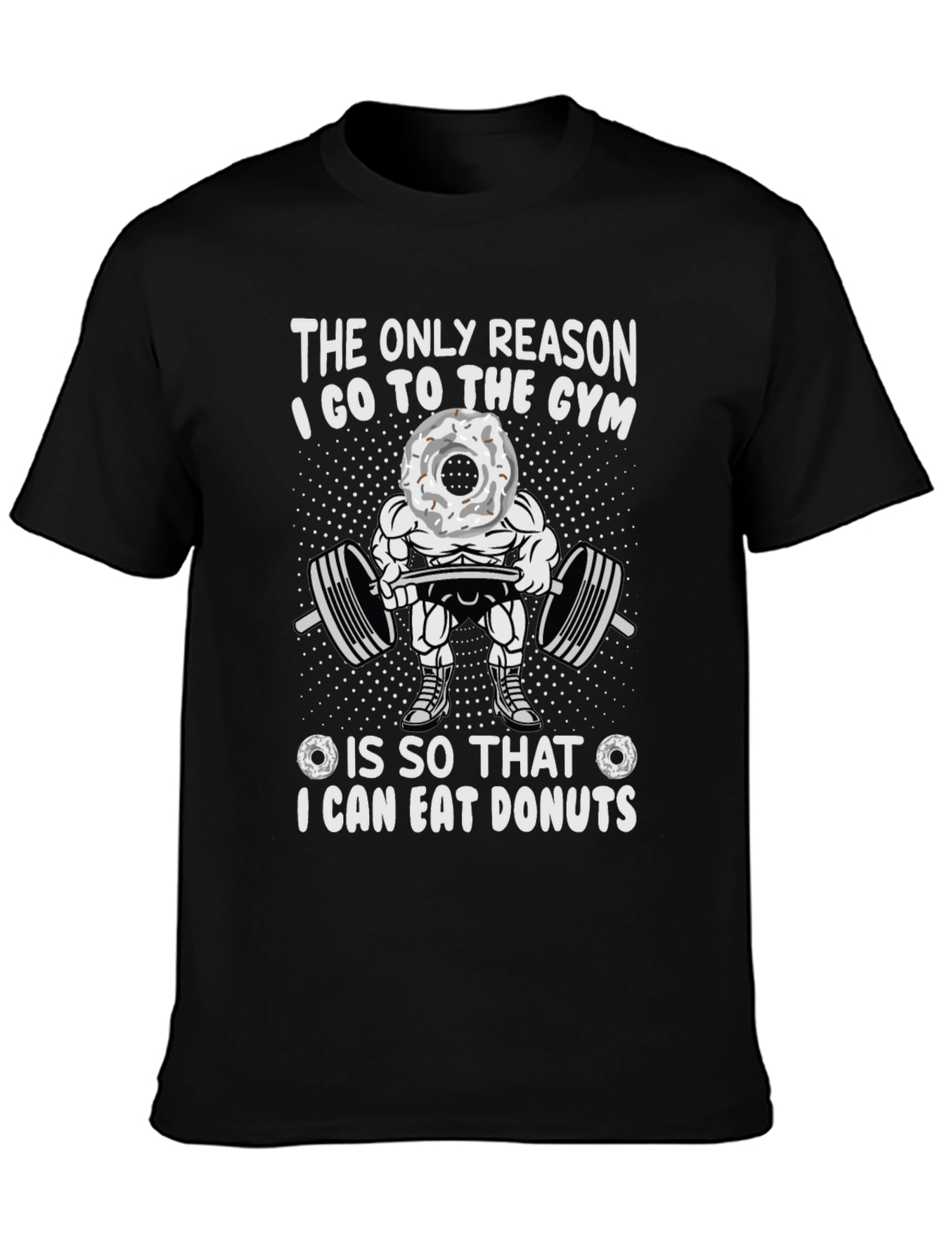 Gym & Donuts Graphic T-Shirt