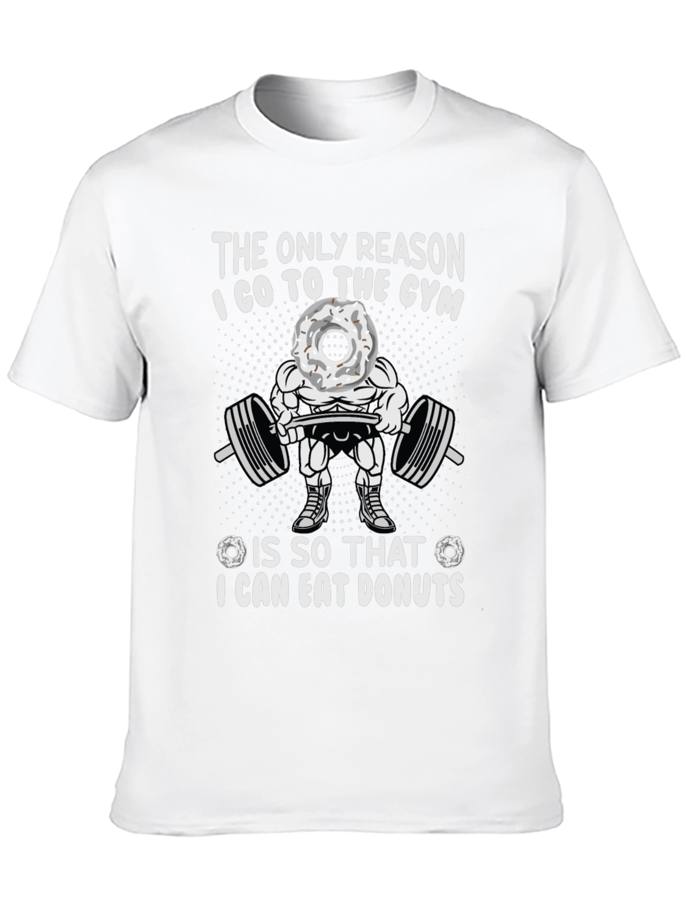 Gym & Donuts Graphic T-Shirt