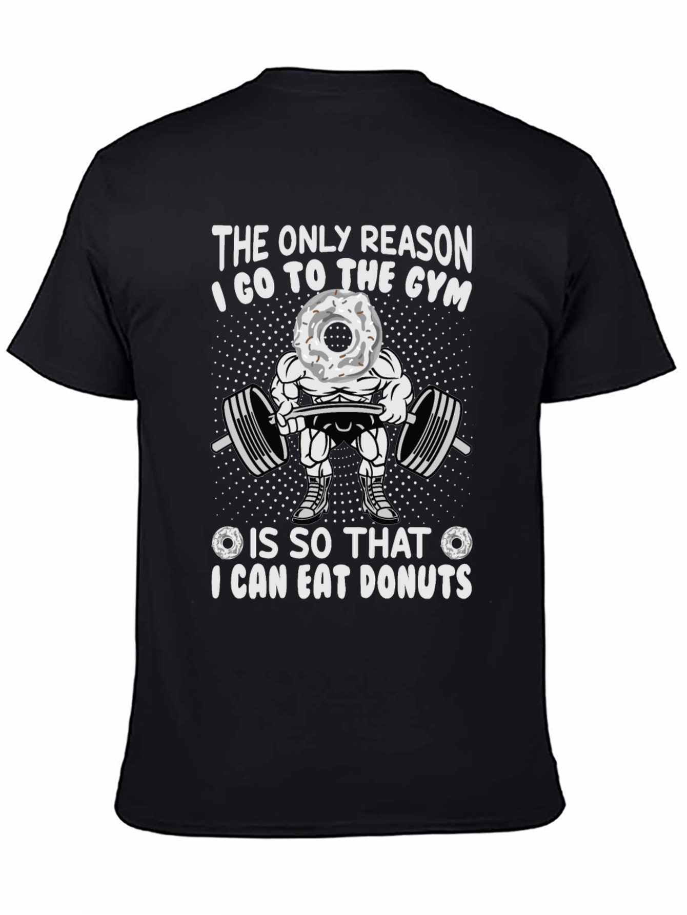 Gym & Donuts Graphic T-Shirt