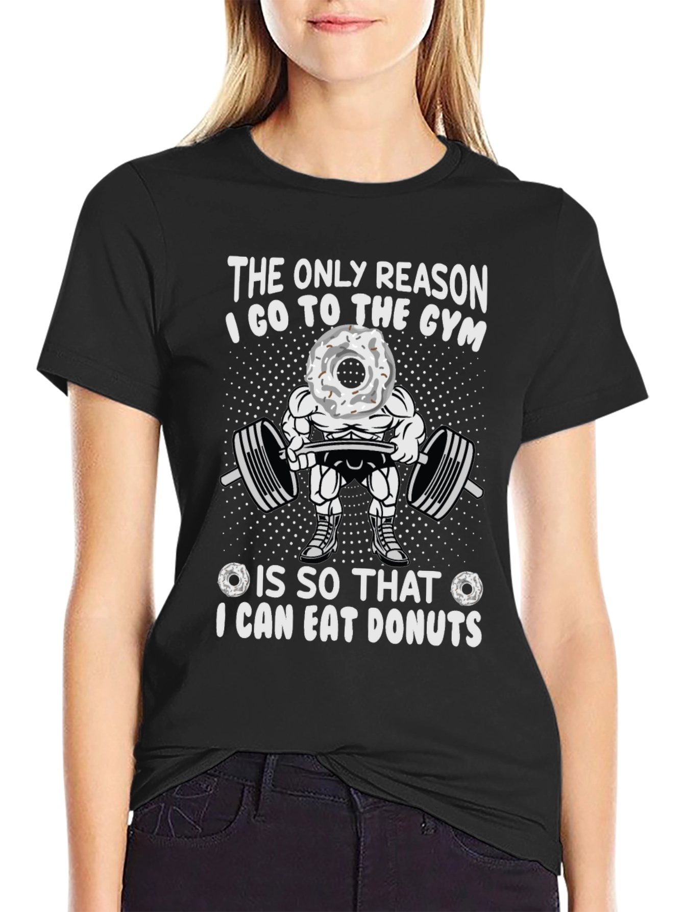 Gym & Donuts Graphic T-Shirt