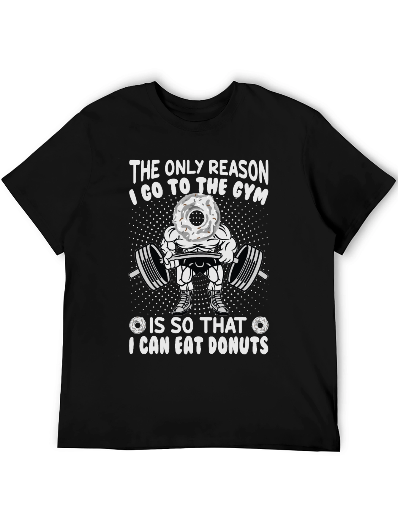 Gym & Donuts Graphic T-Shirt