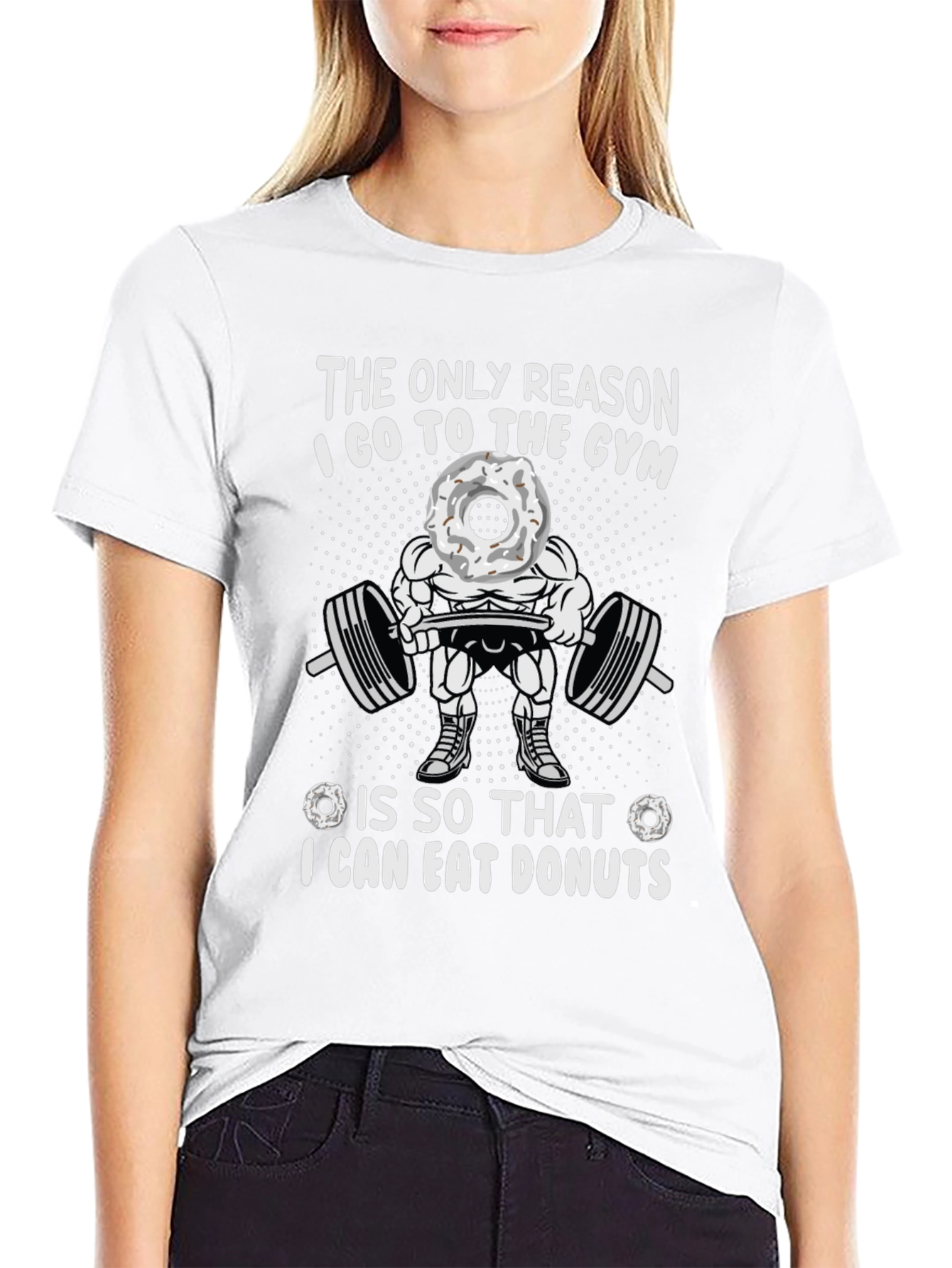 Gym & Donuts Graphic T-Shirt