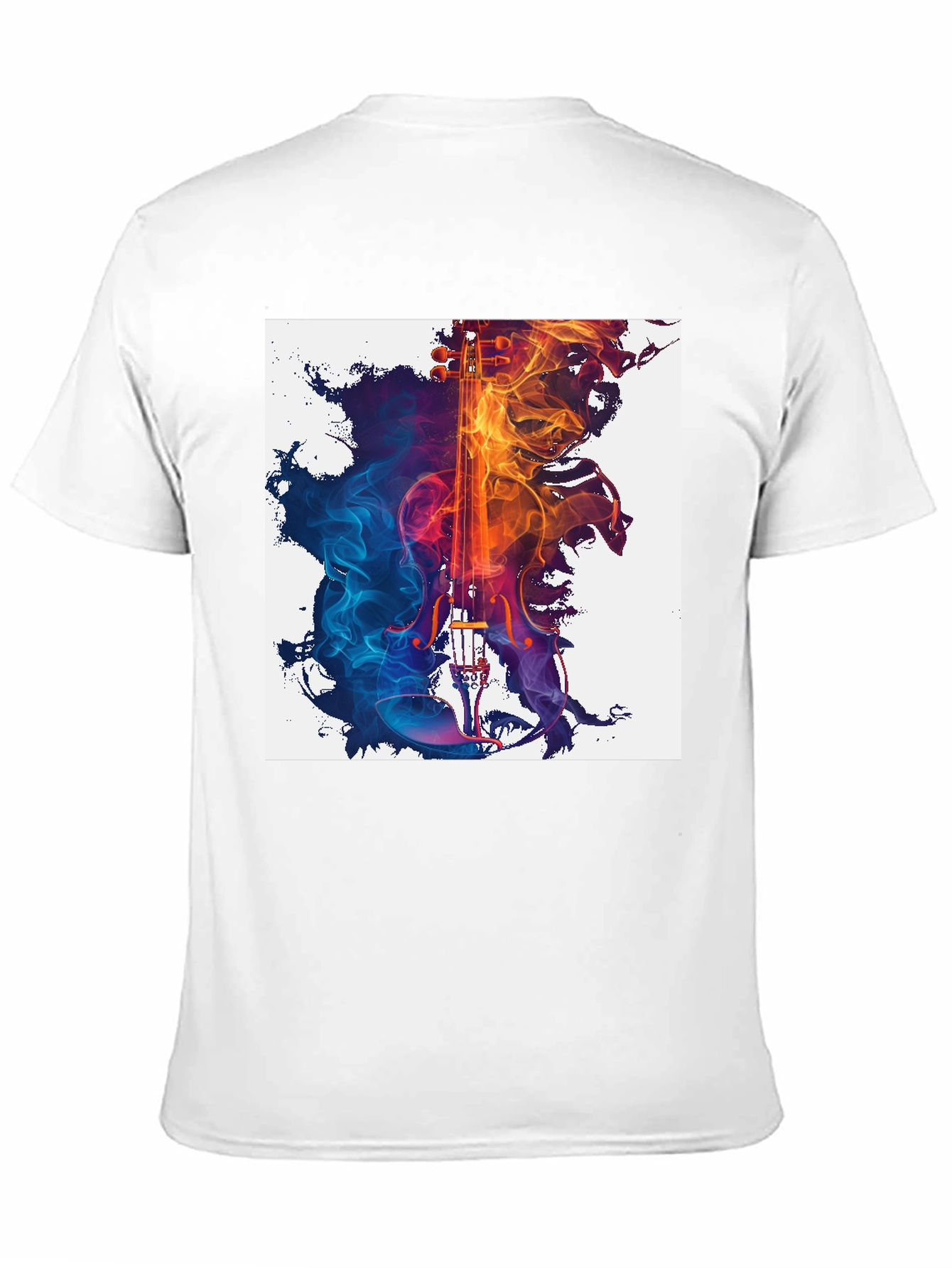 Abstract Violin Graphic T-Shirt