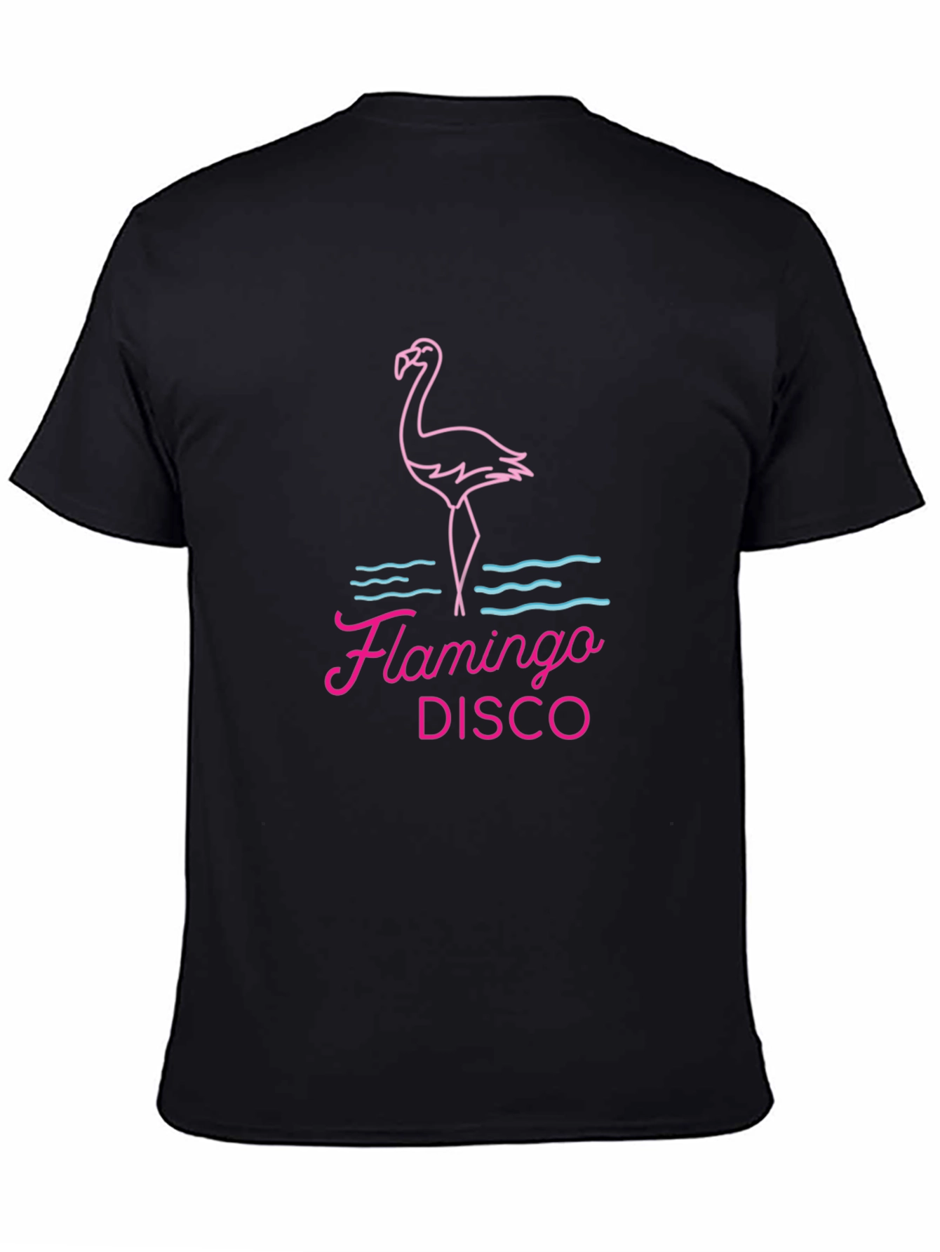 Flamingo Disco Graphic Tee - Retro Party Shirt