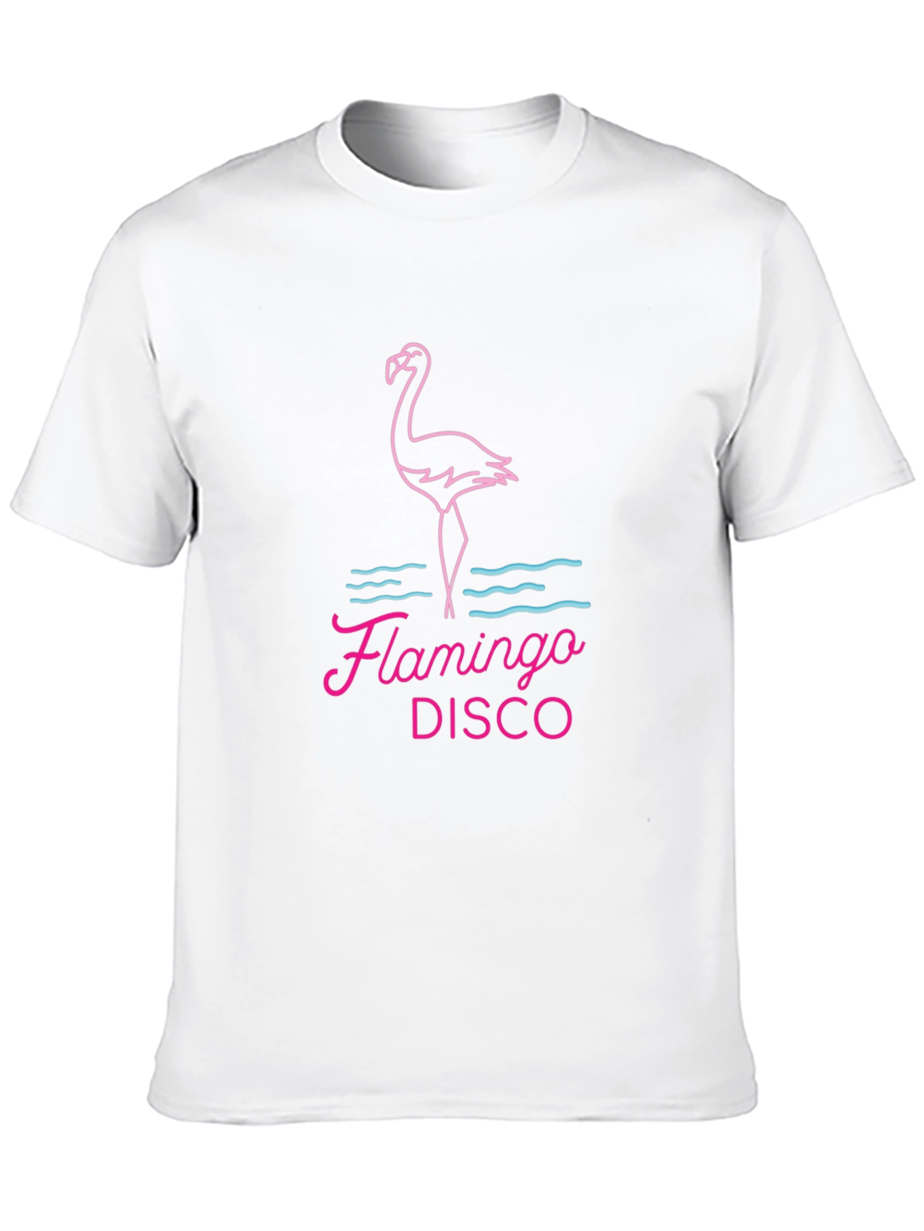 Flamingo Disco Graphic Tee - Retro Party Shirt