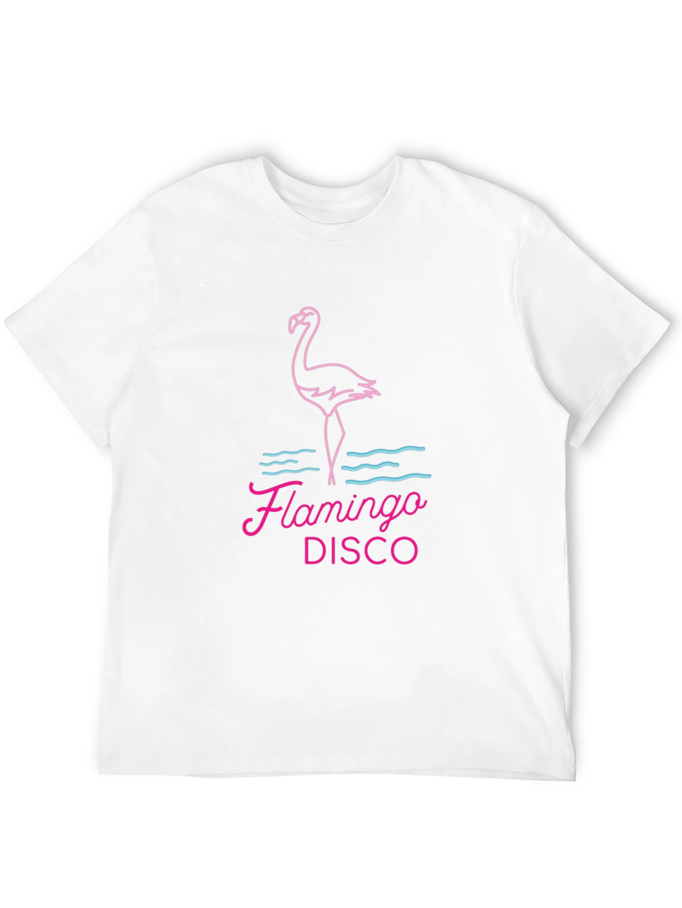 Flamingo Disco Graphic Tee - Retro Party Shirt