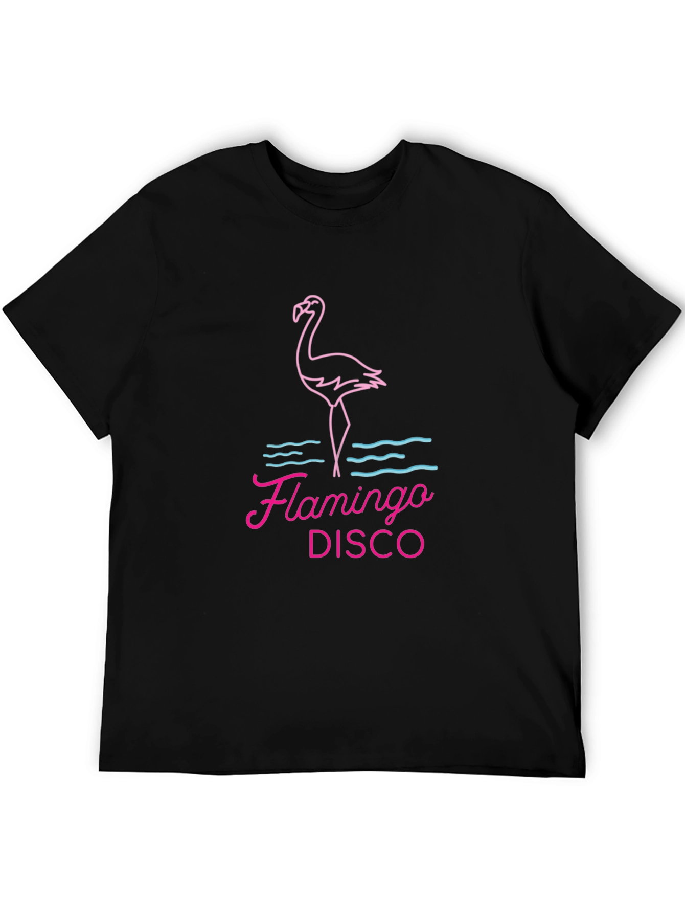 Flamingo Disco Graphic Tee - Retro Party Shirt