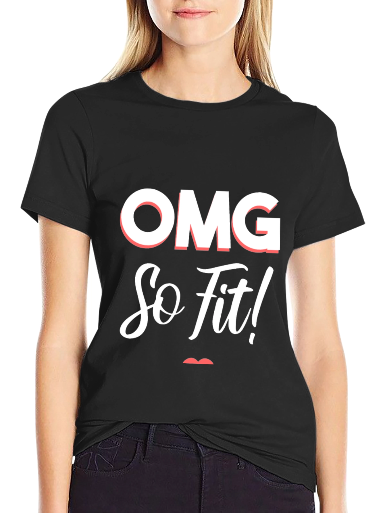 OMG So Fit! Graphic Print T-Shirt