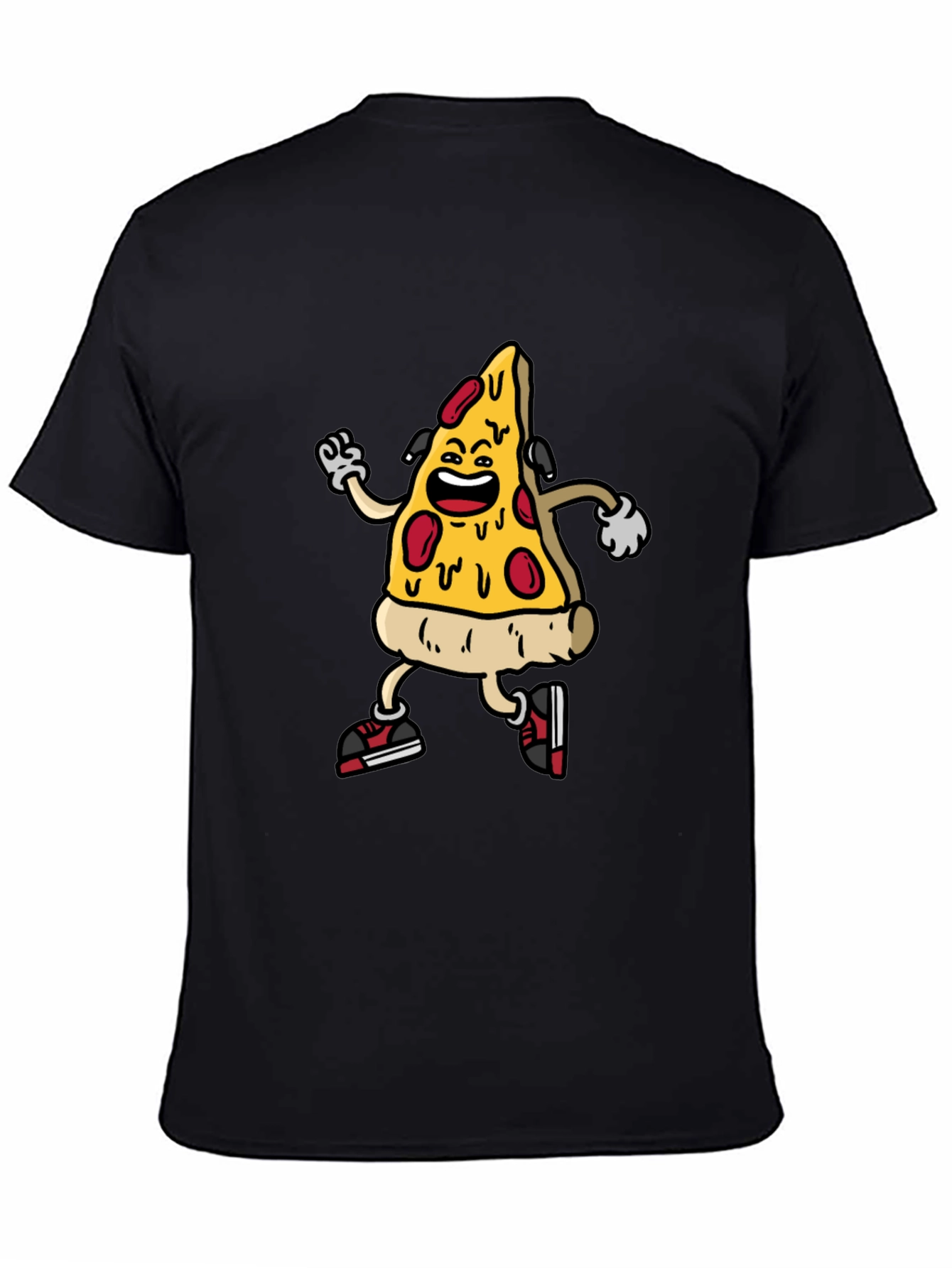 Pizza Slice Character Graphic T-Shirt