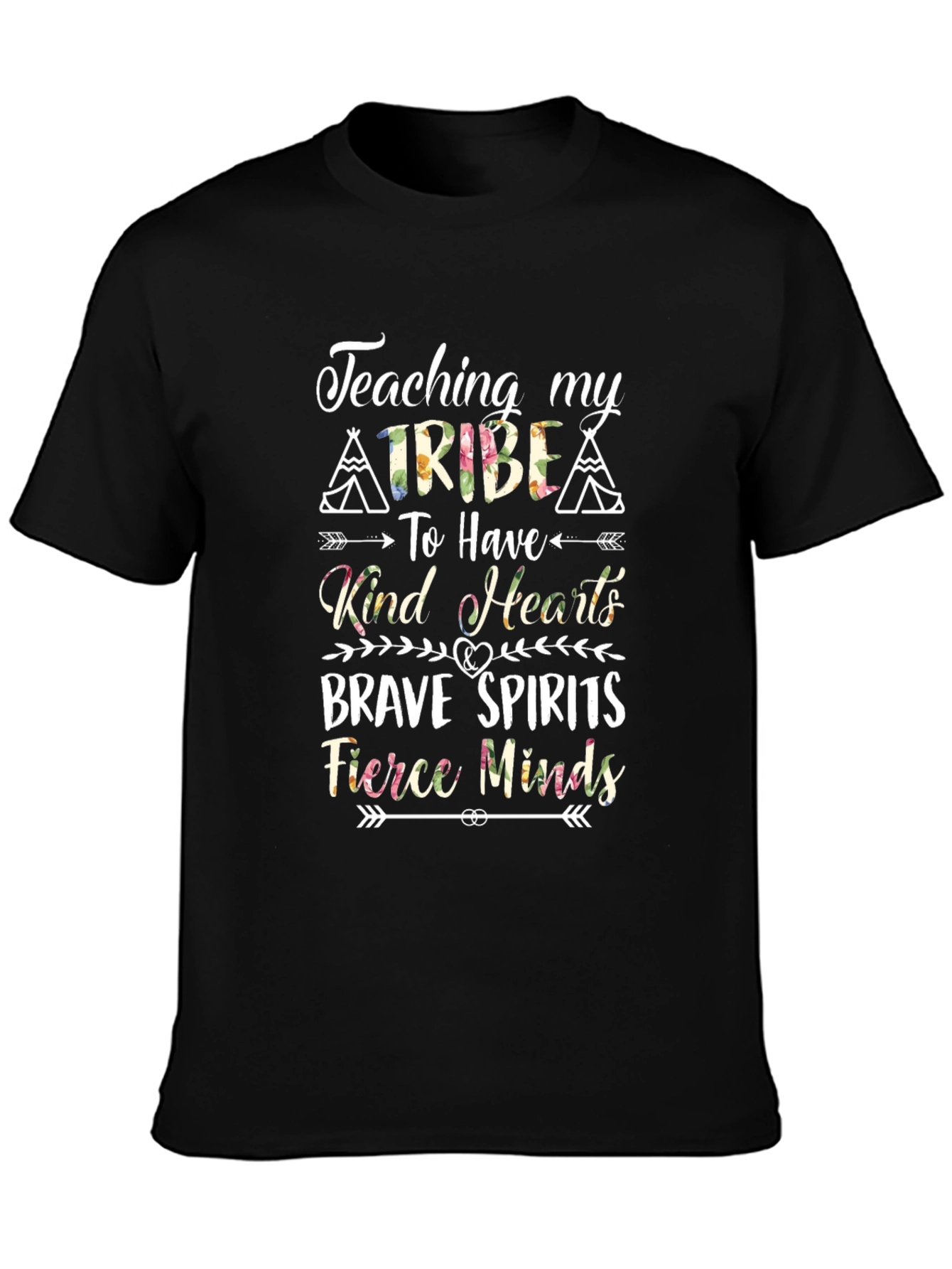 Teaching Tribe Graphic Tee - Kind Hearts Brave Spirits