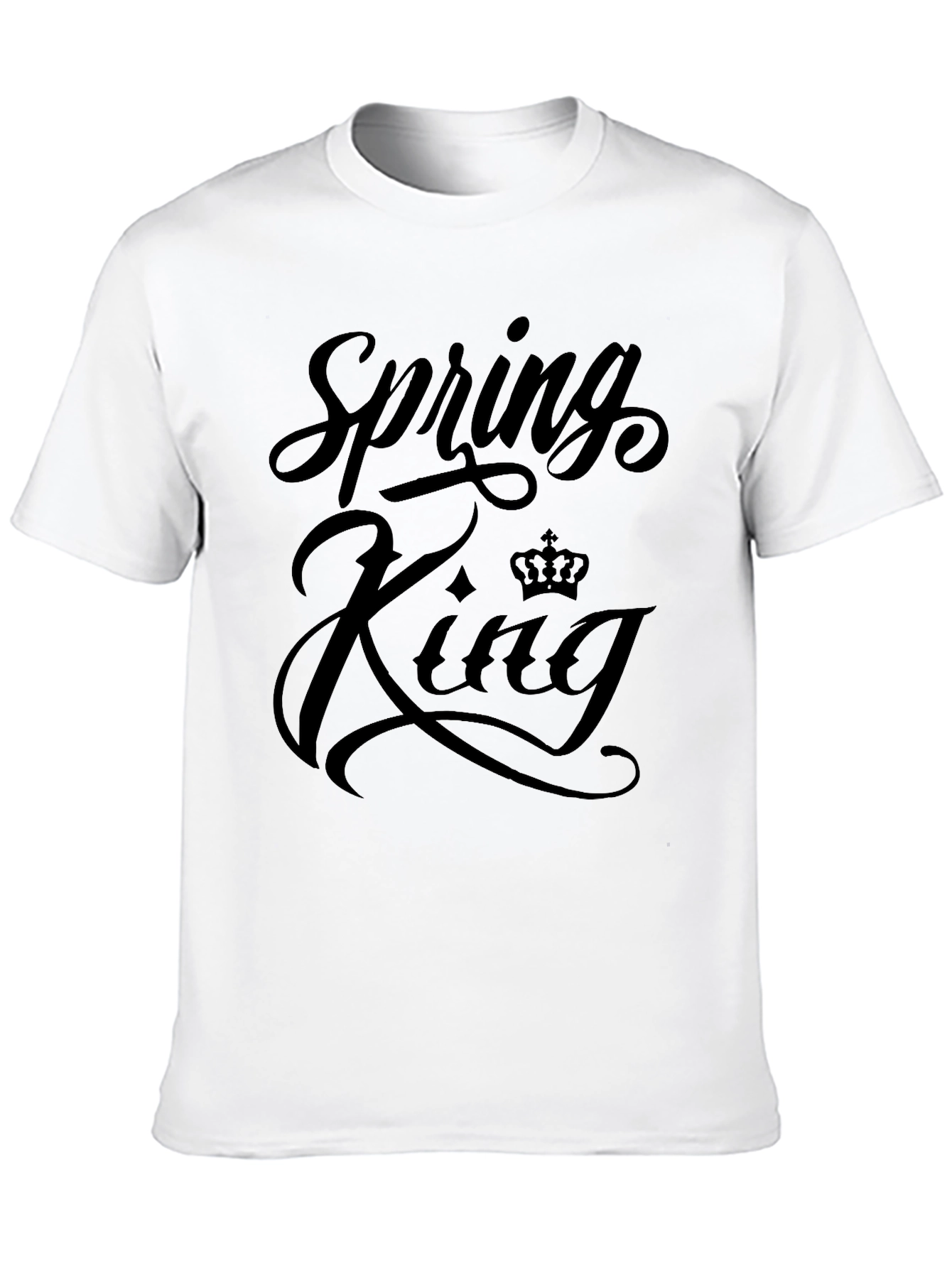 Spring King Black Graphic T-Shirt