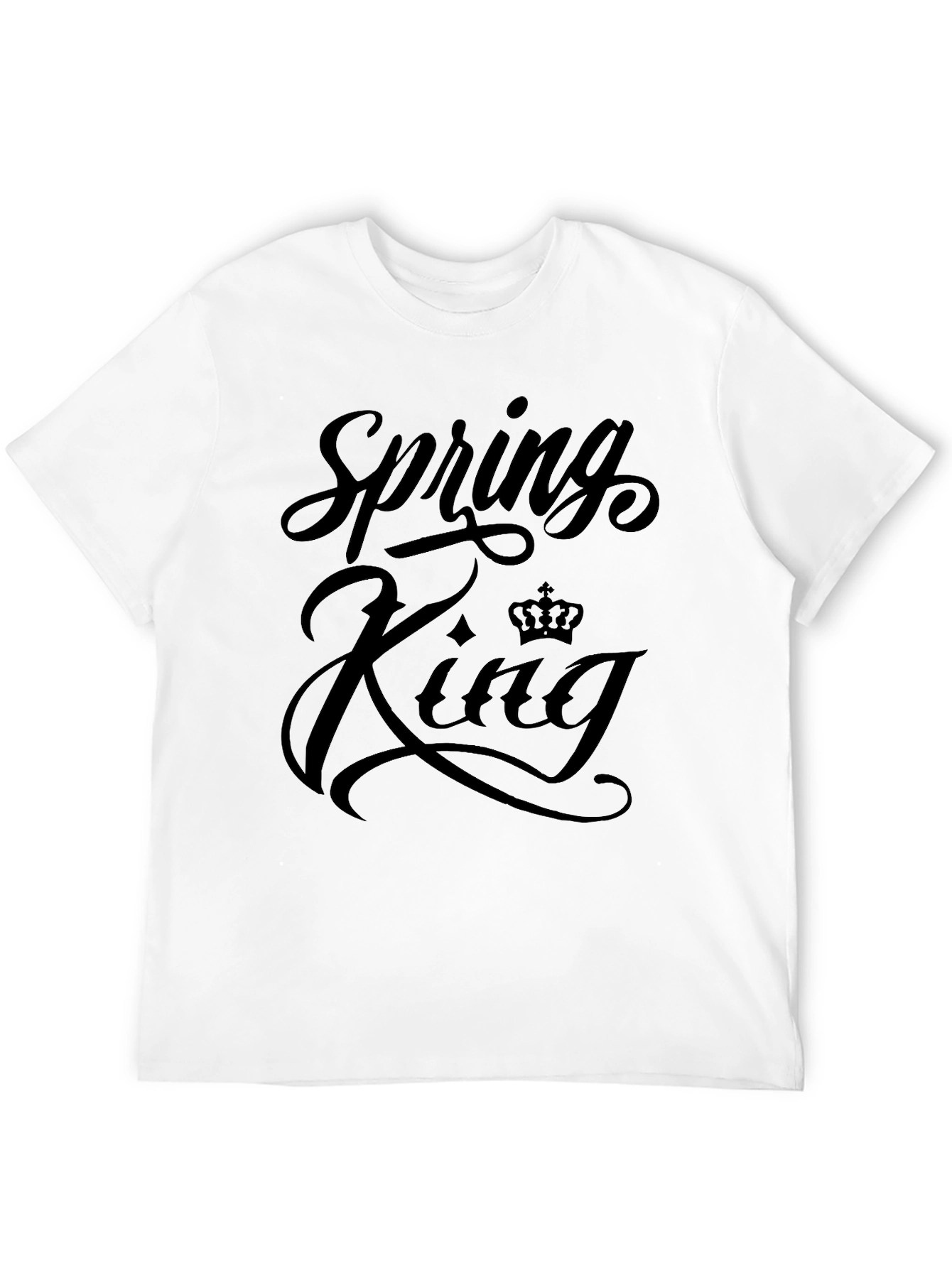 Spring King Black Graphic T-Shirt