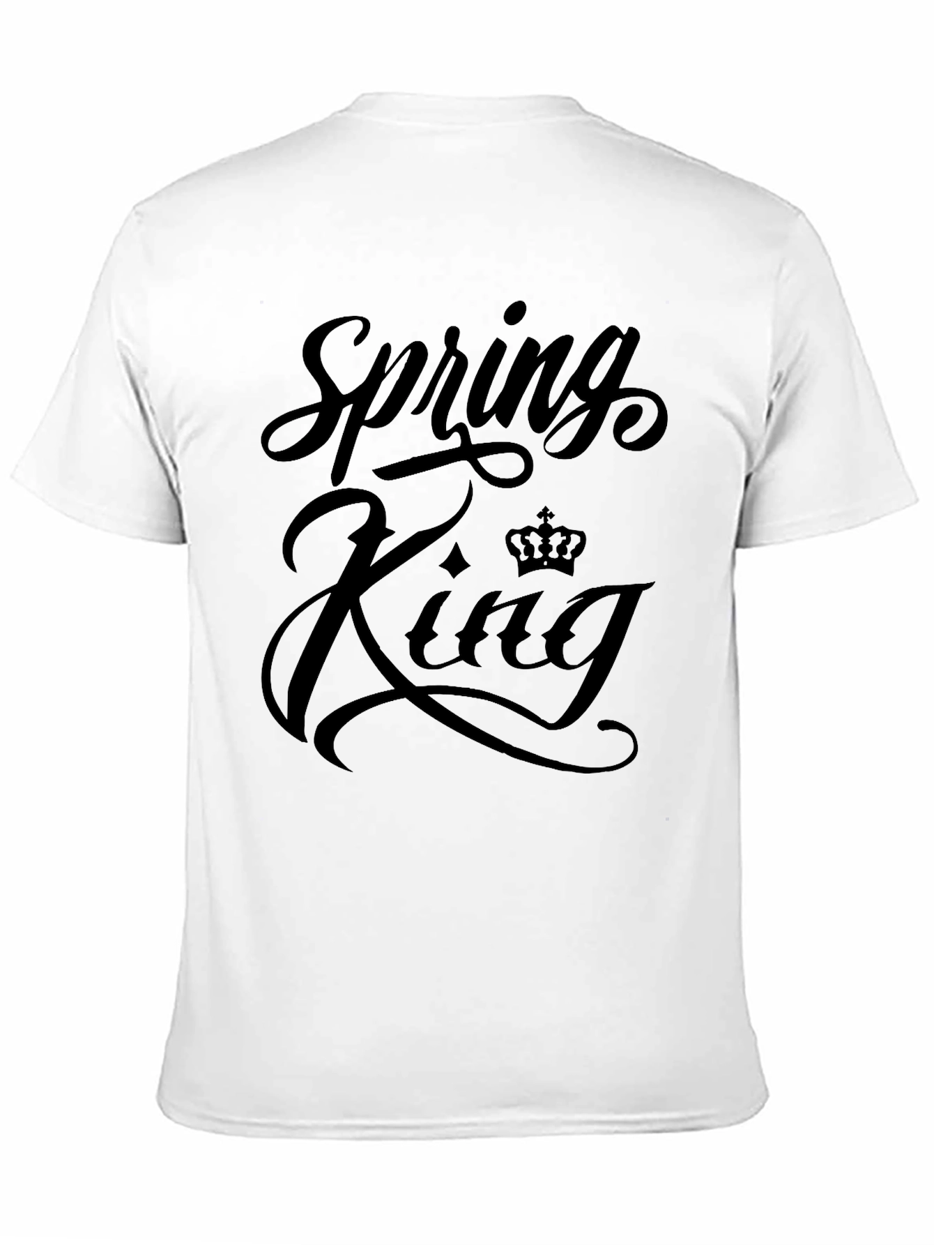 Spring King Black Graphic T-Shirt