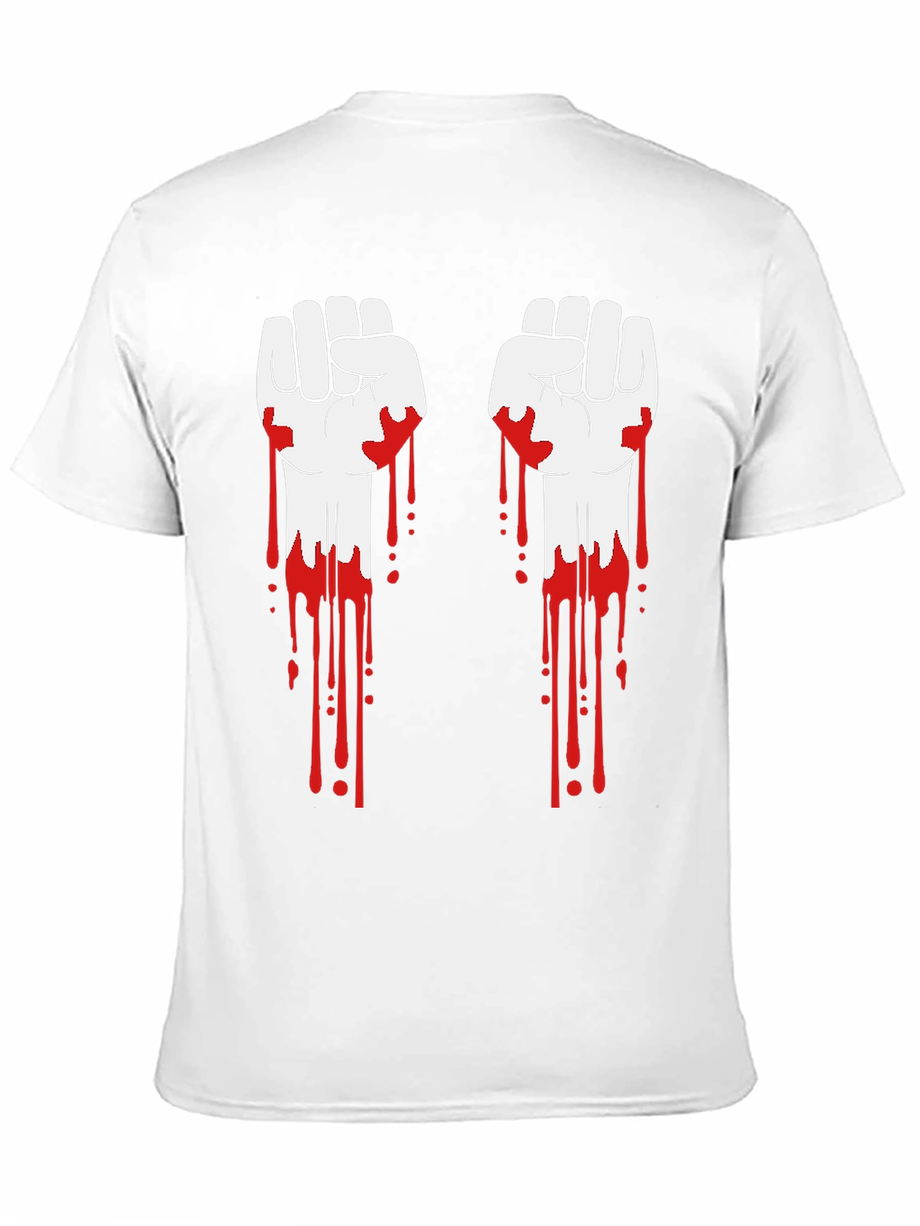 Bloody Fists Graphic Tee - Black Cotton T-Shirt