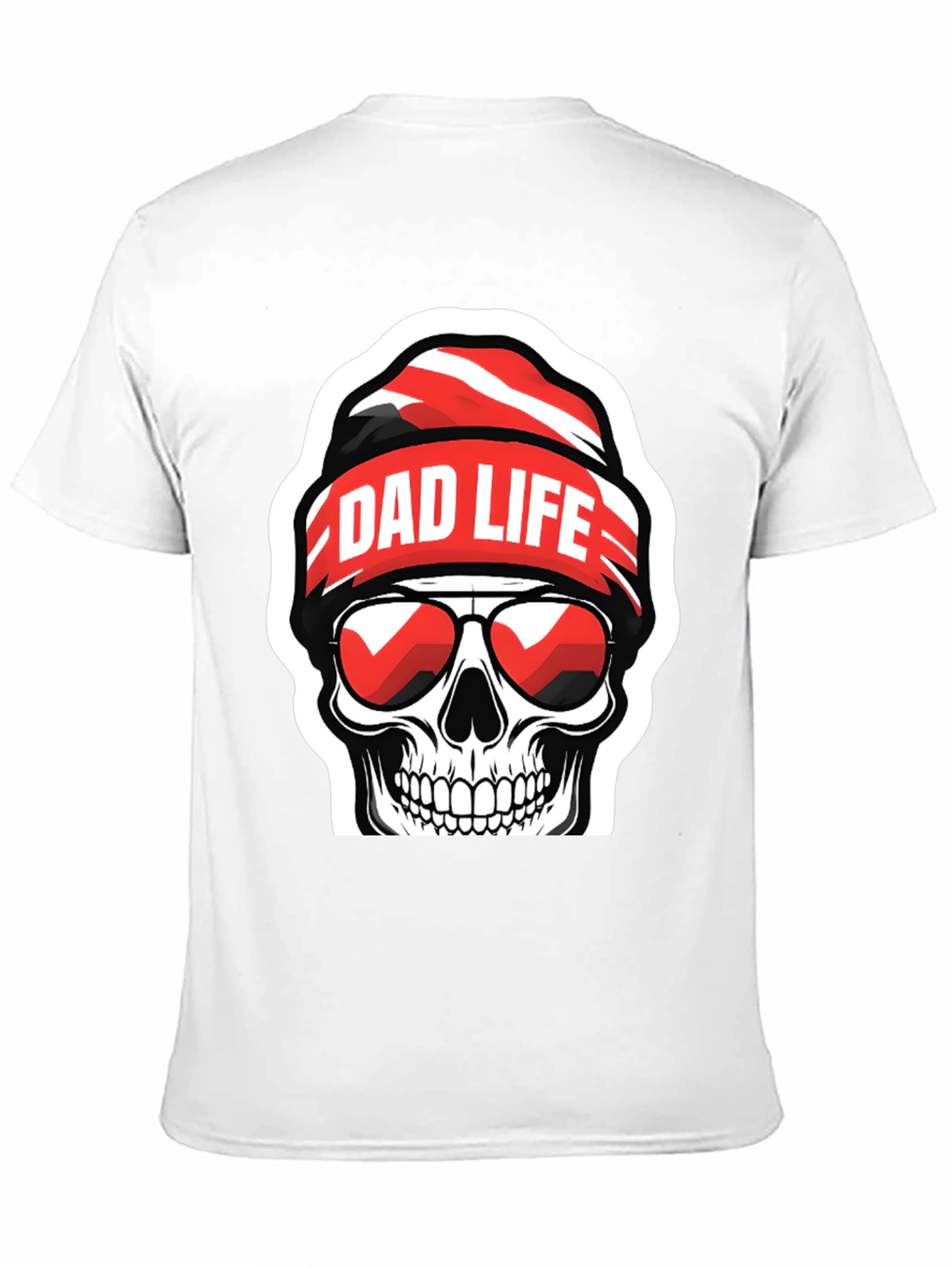 Dad Life Skull Graphic T-Shirt