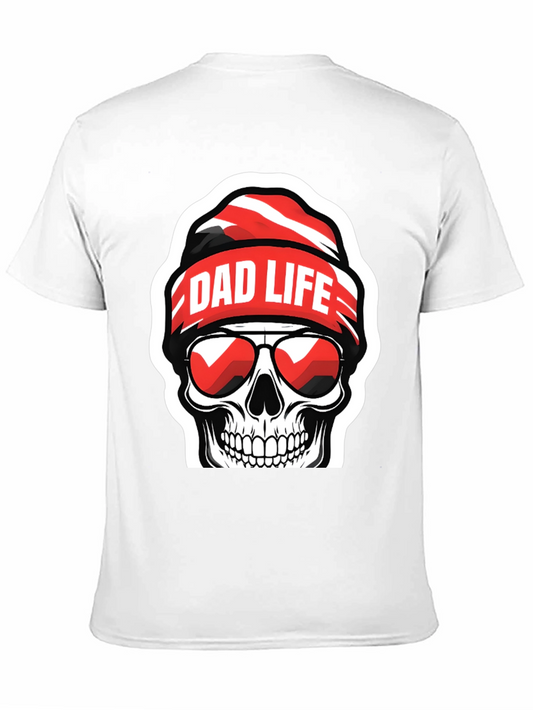 Dad Life Skull Graphic T-Shirt