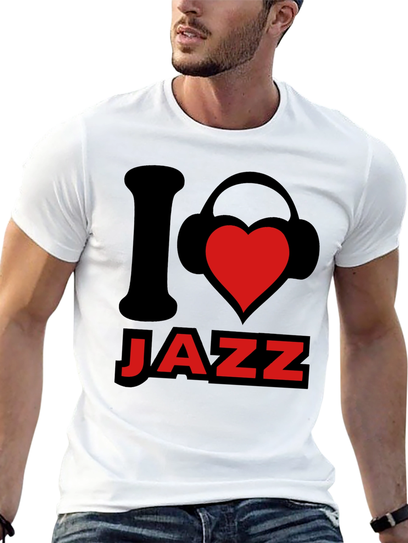 I Love Jazz Graphic Tee - Music Lover T-Shirt