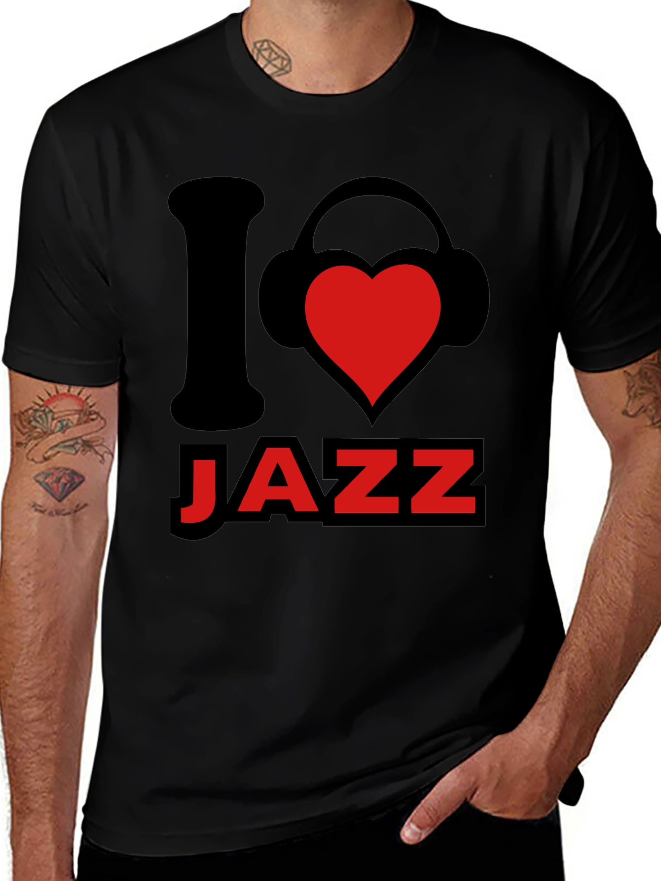 I Love Jazz Graphic Tee - Music Lover T-Shirt