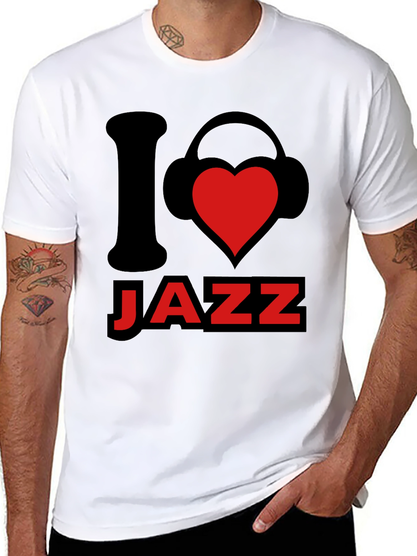 I Love Jazz Graphic Tee - Music Lover T-Shirt