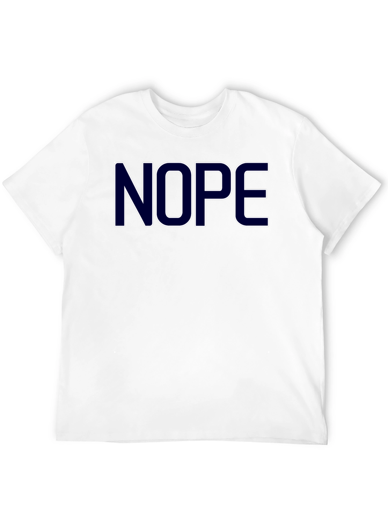 Nope Graphic Tee - Casual Black T-Shirt