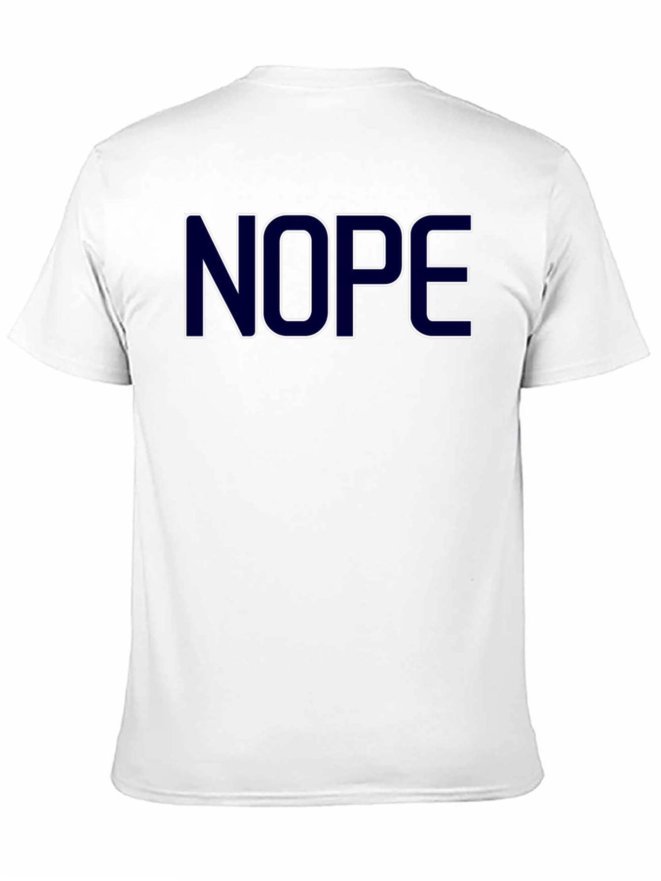 Nope Graphic Tee - Casual Black T-Shirt