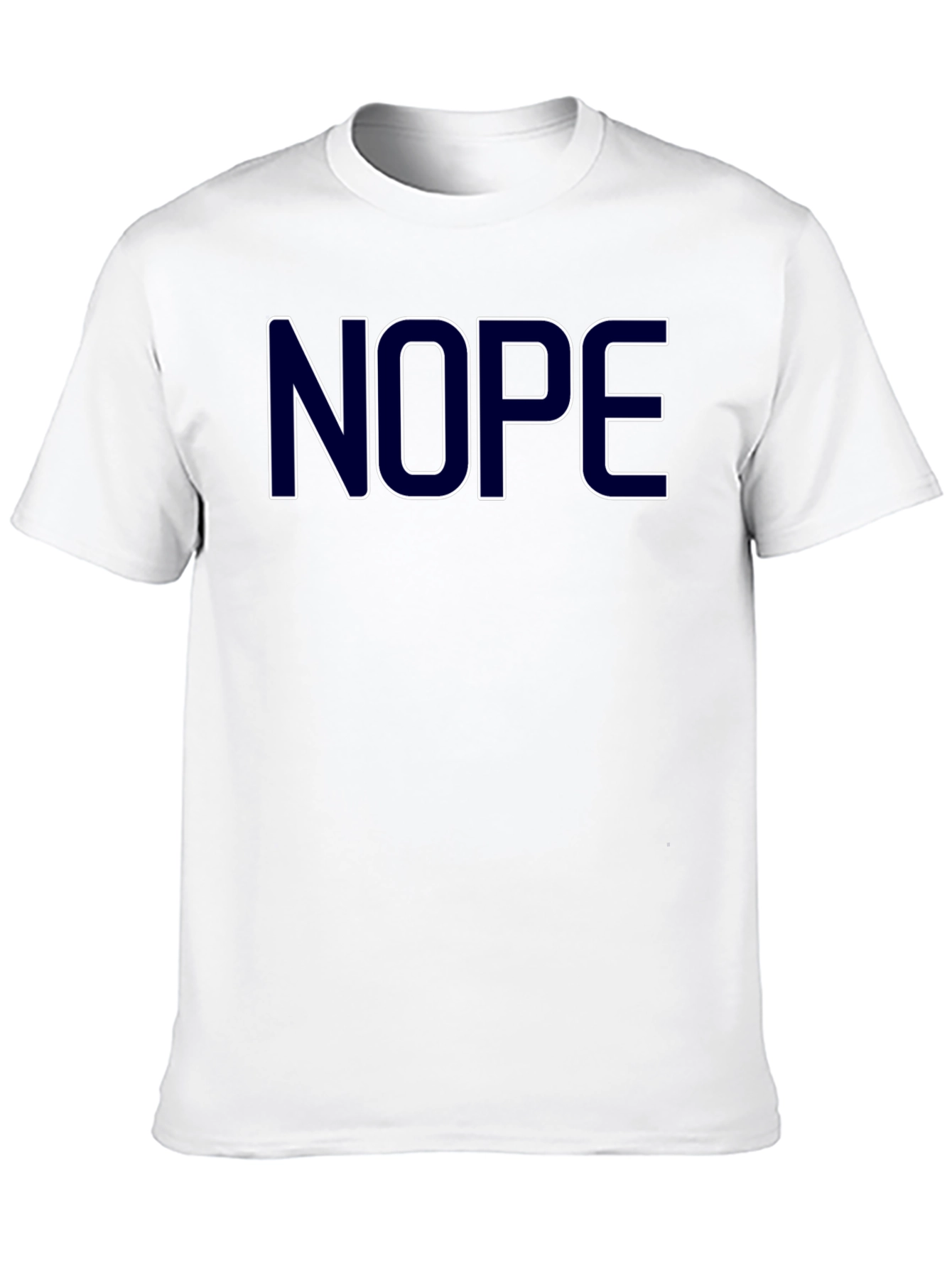 Nope Graphic Tee - Casual Black T-Shirt