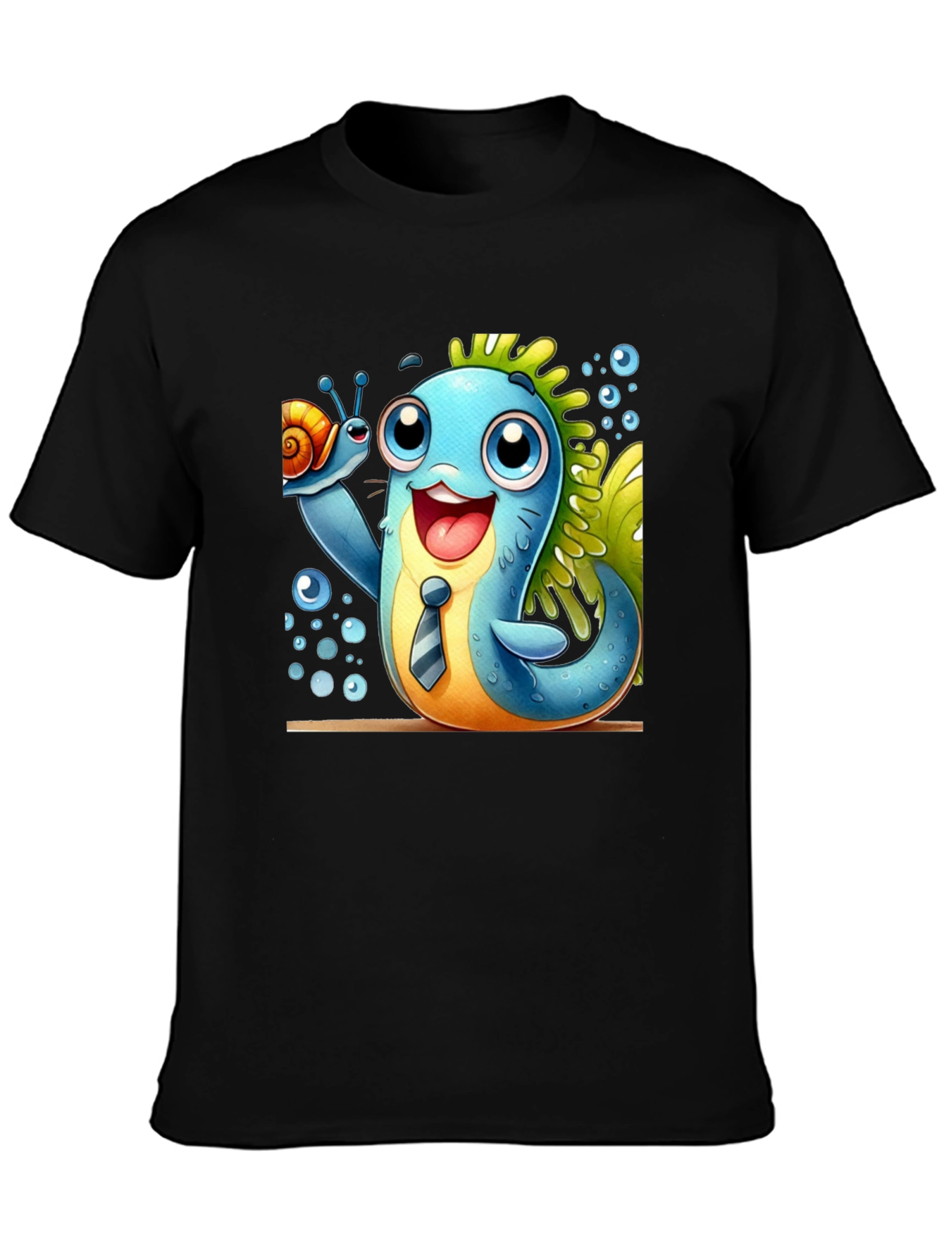 Cartoon Sea Creature Graphic Tee