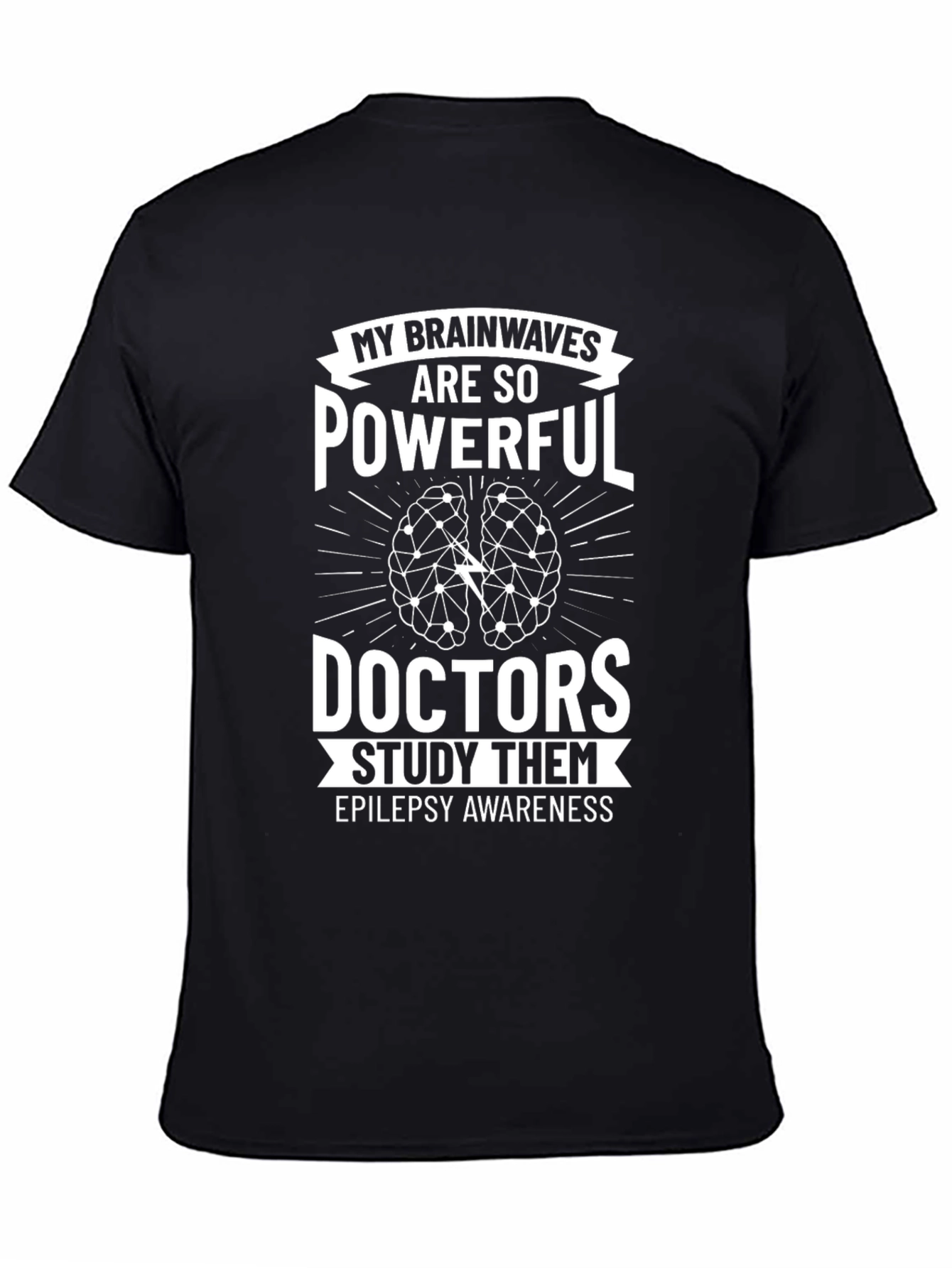 Epilepsy Awareness Brainwaves Powerful Doctors Study T-Shirt