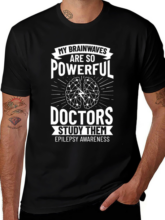 Epilepsy Awareness Brainwaves Powerful Doctors Study T-Shirt