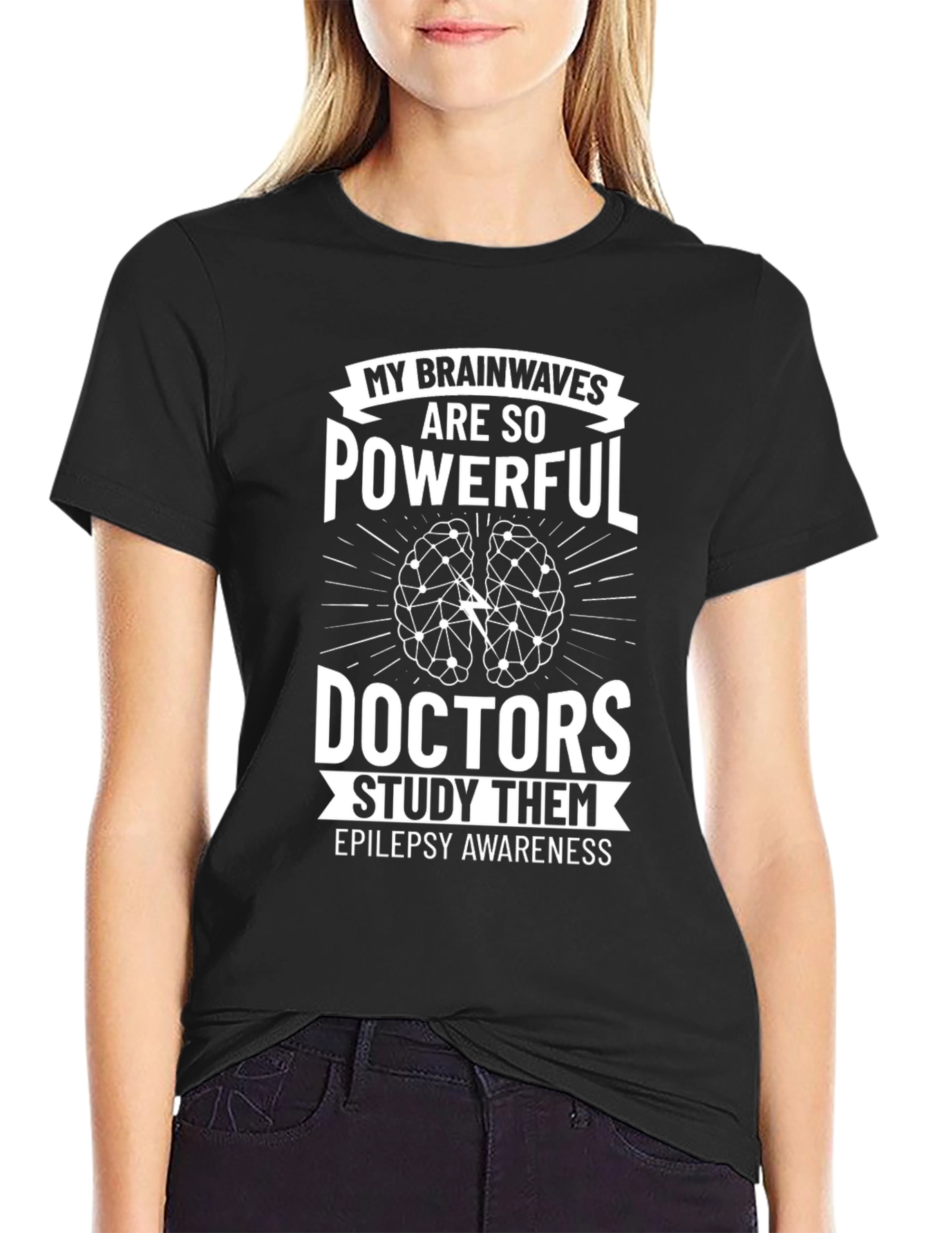 Epilepsy Awareness Brainwaves Powerful Doctors Study T-Shirt