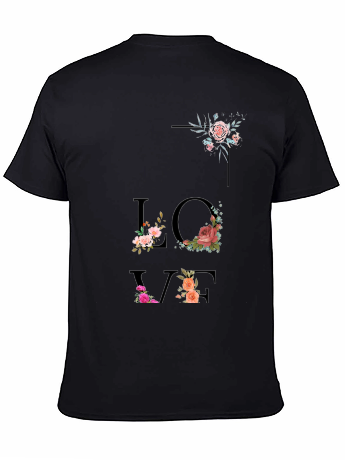 Floral LOVE T-Shirt - Stylish Graphic Tee