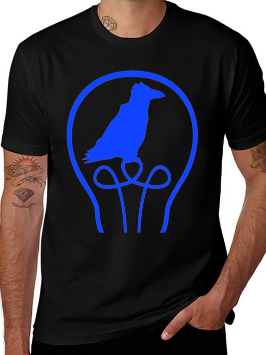 Raven Lightbulb T-Shirt - Unique Graphic Tee