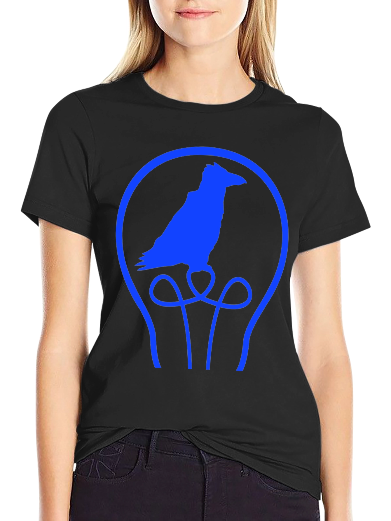 Raven Lightbulb T-Shirt - Unique Graphic Tee