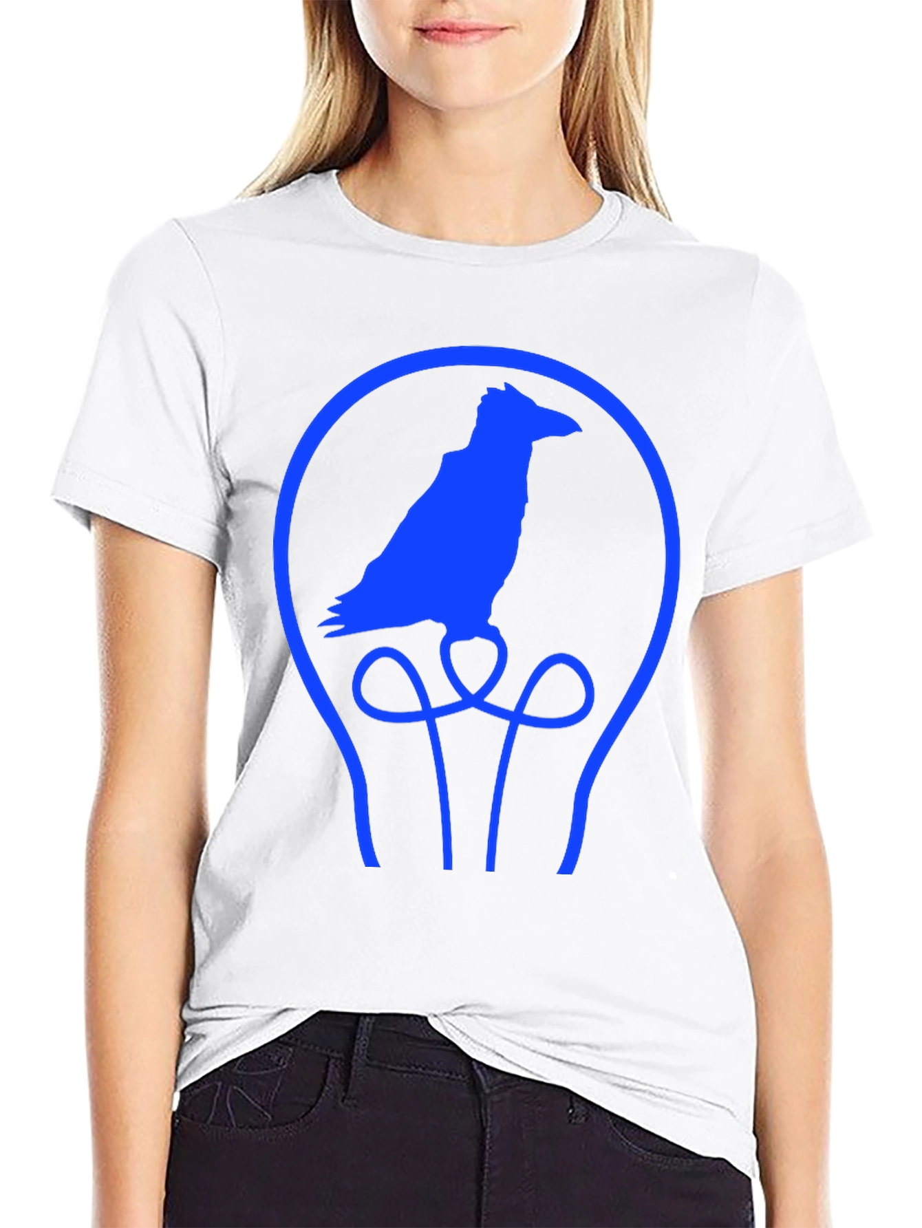 Raven Lightbulb T-Shirt - Unique Graphic Tee