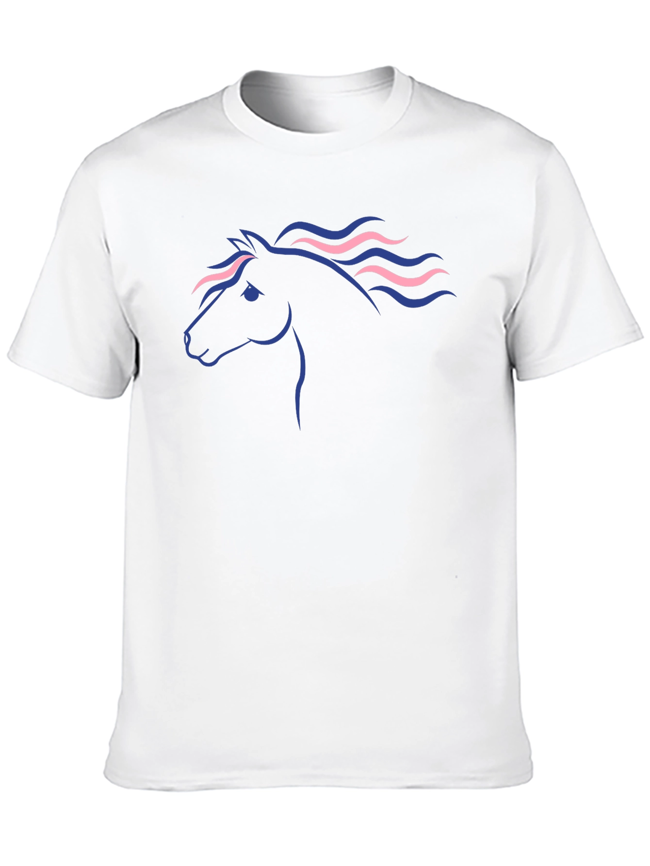 Horse Graphic Tee - Stylish Mens Black T-Shirt
