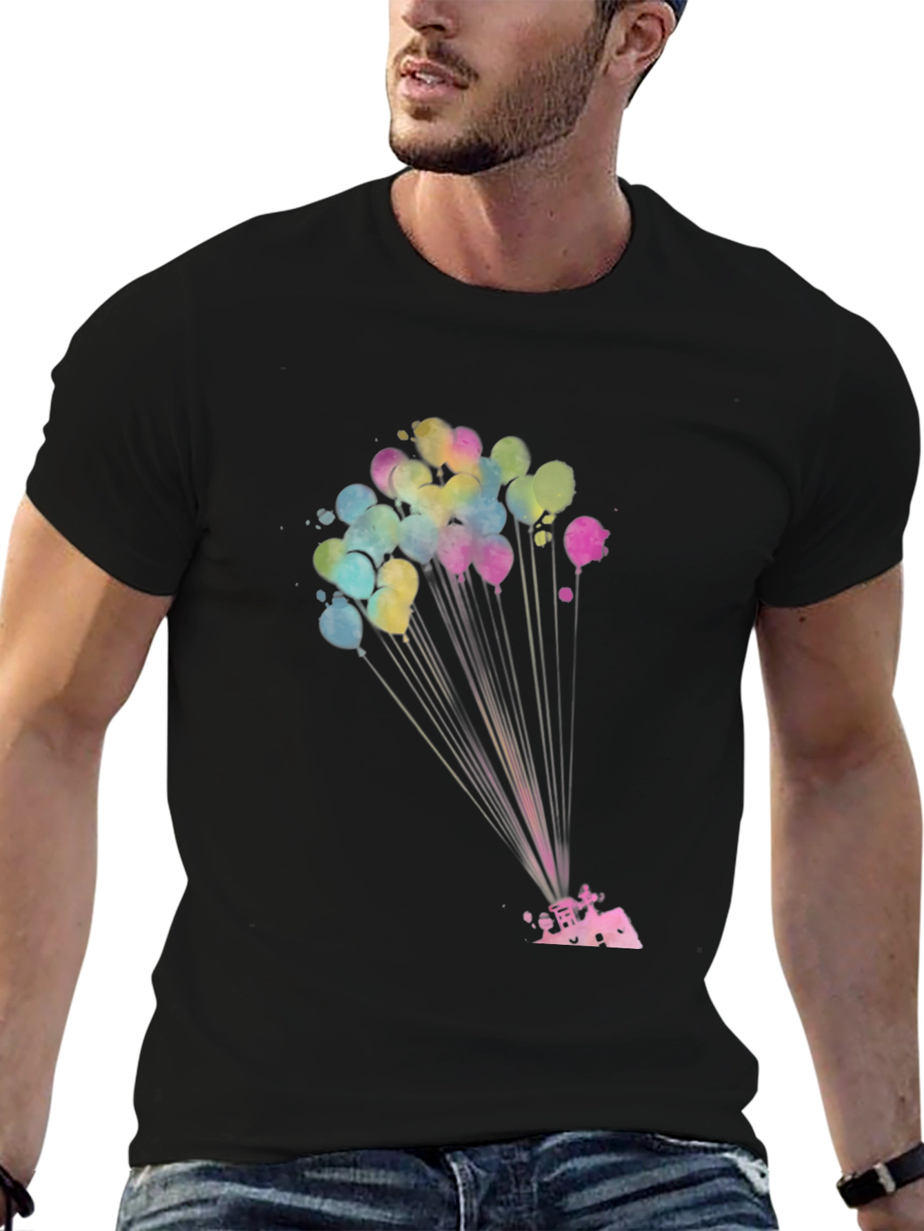 Watercolor Balloon Graphic Tee