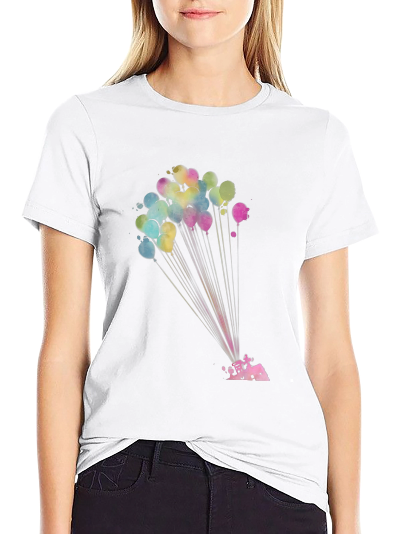 Watercolor Balloon Graphic Tee