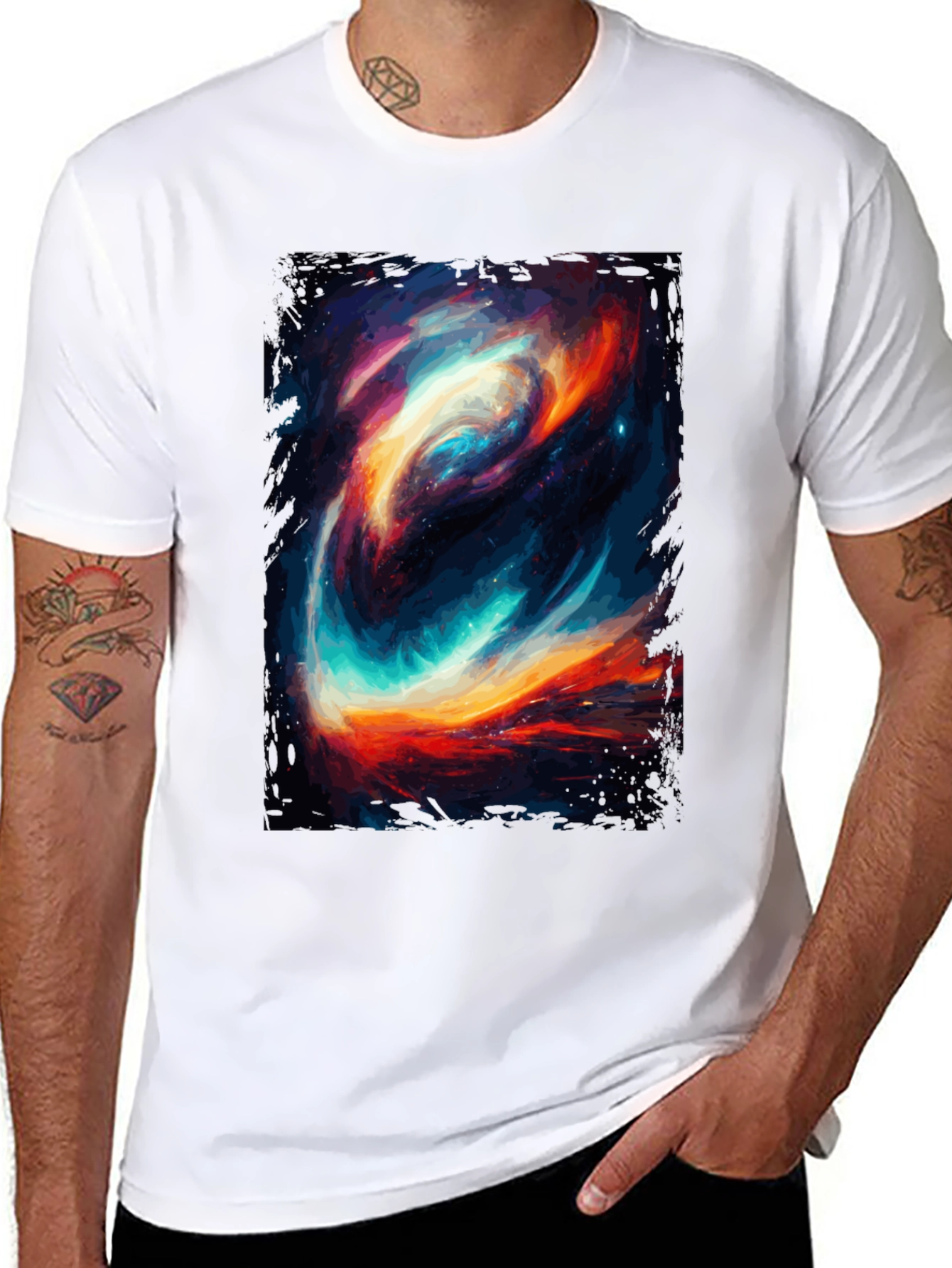 Galaxy Dream T-Shirt - Artistic Space Design