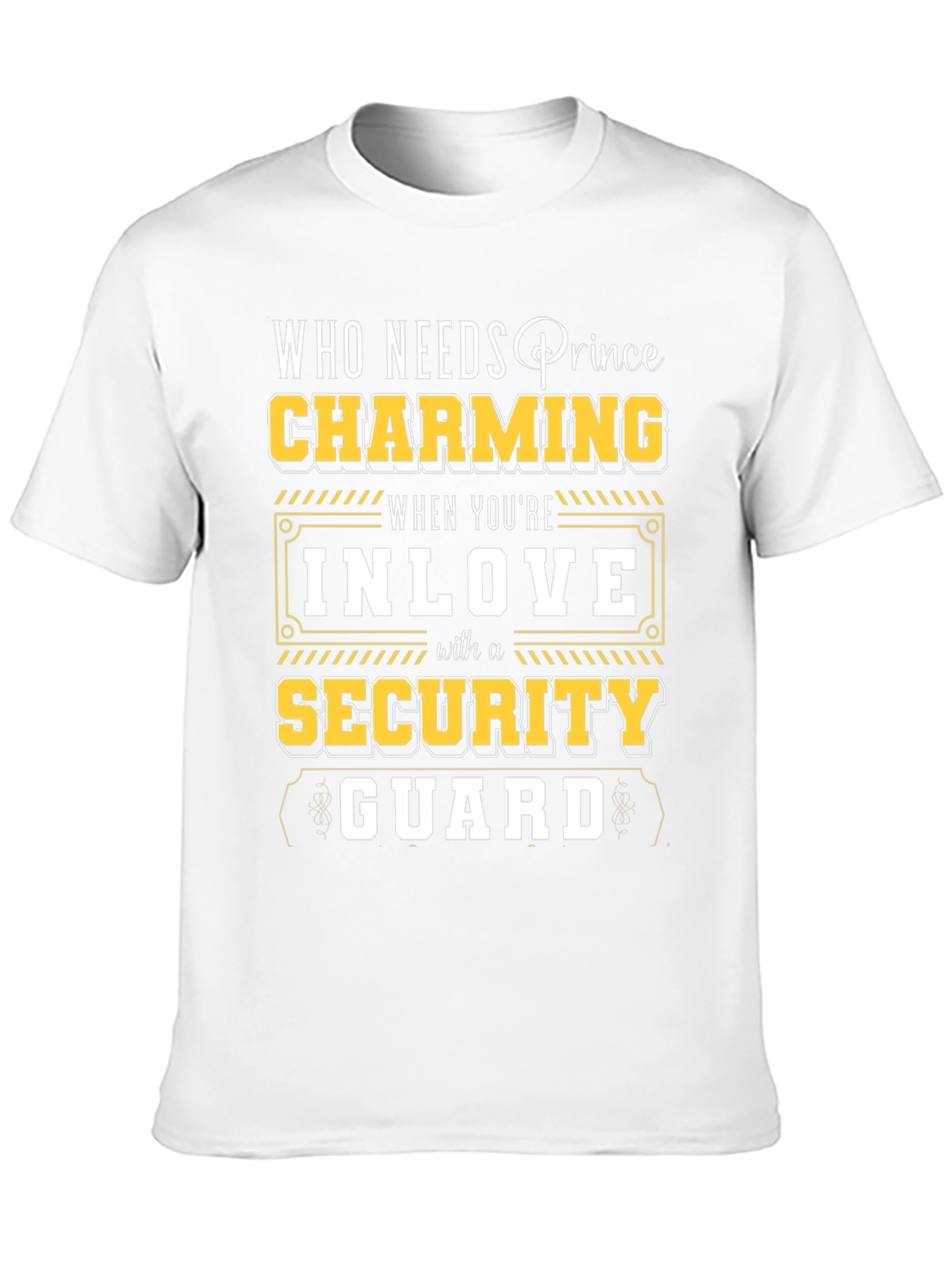 Charming Security Guard T-Shirt - Novelty Graphic Tee