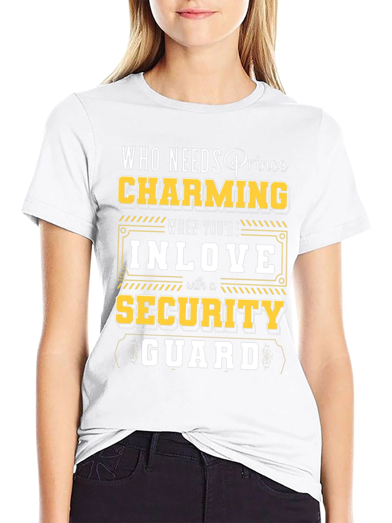 Charming Security Guard T-Shirt - Novelty Graphic Tee