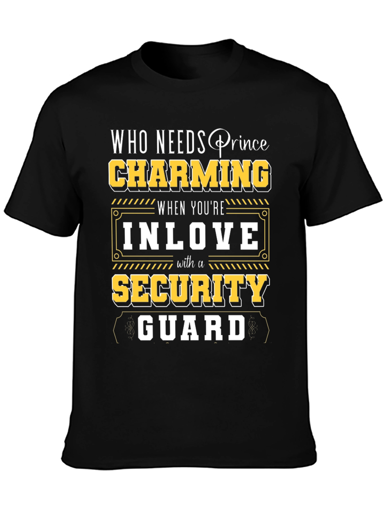 Charming Security Guard T-Shirt - Novelty Graphic Tee