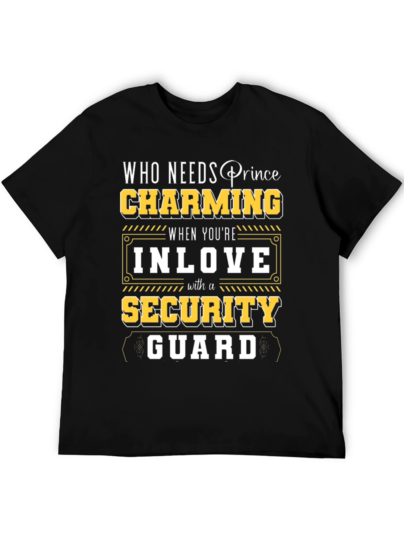 Charming Security Guard T-Shirt - Novelty Graphic Tee