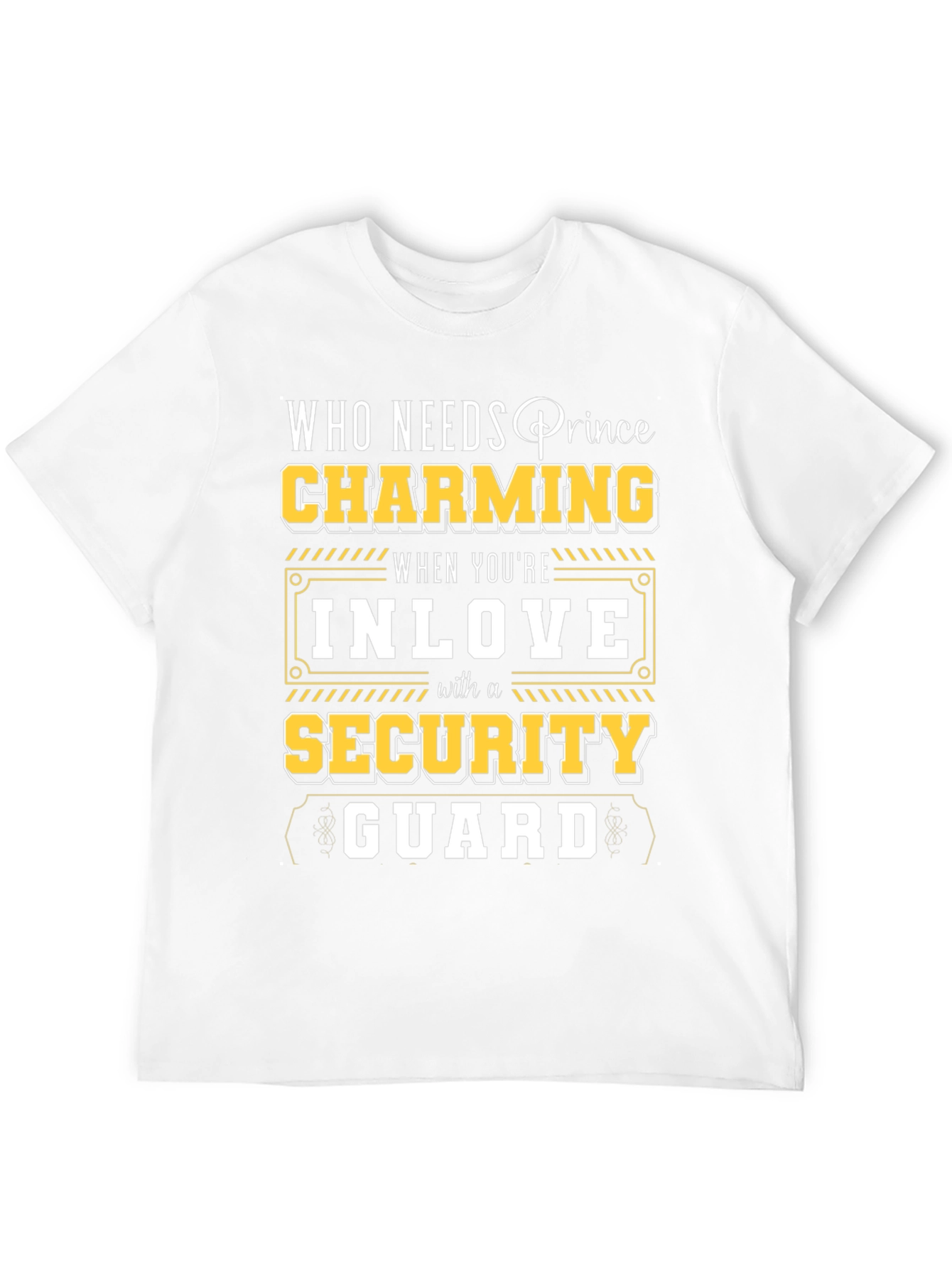 Charming Security Guard T-Shirt - Novelty Graphic Tee