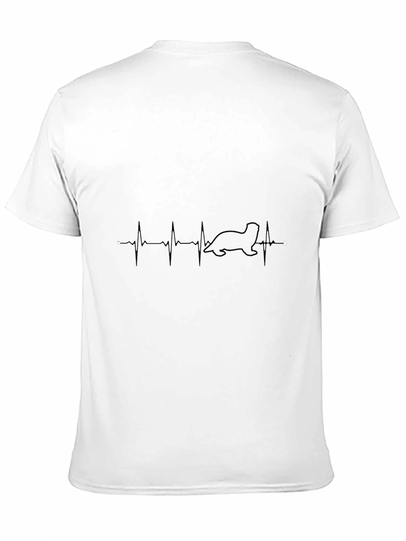 Ferret Heartbeat T-Shirt - Cute Animal Lover Tee