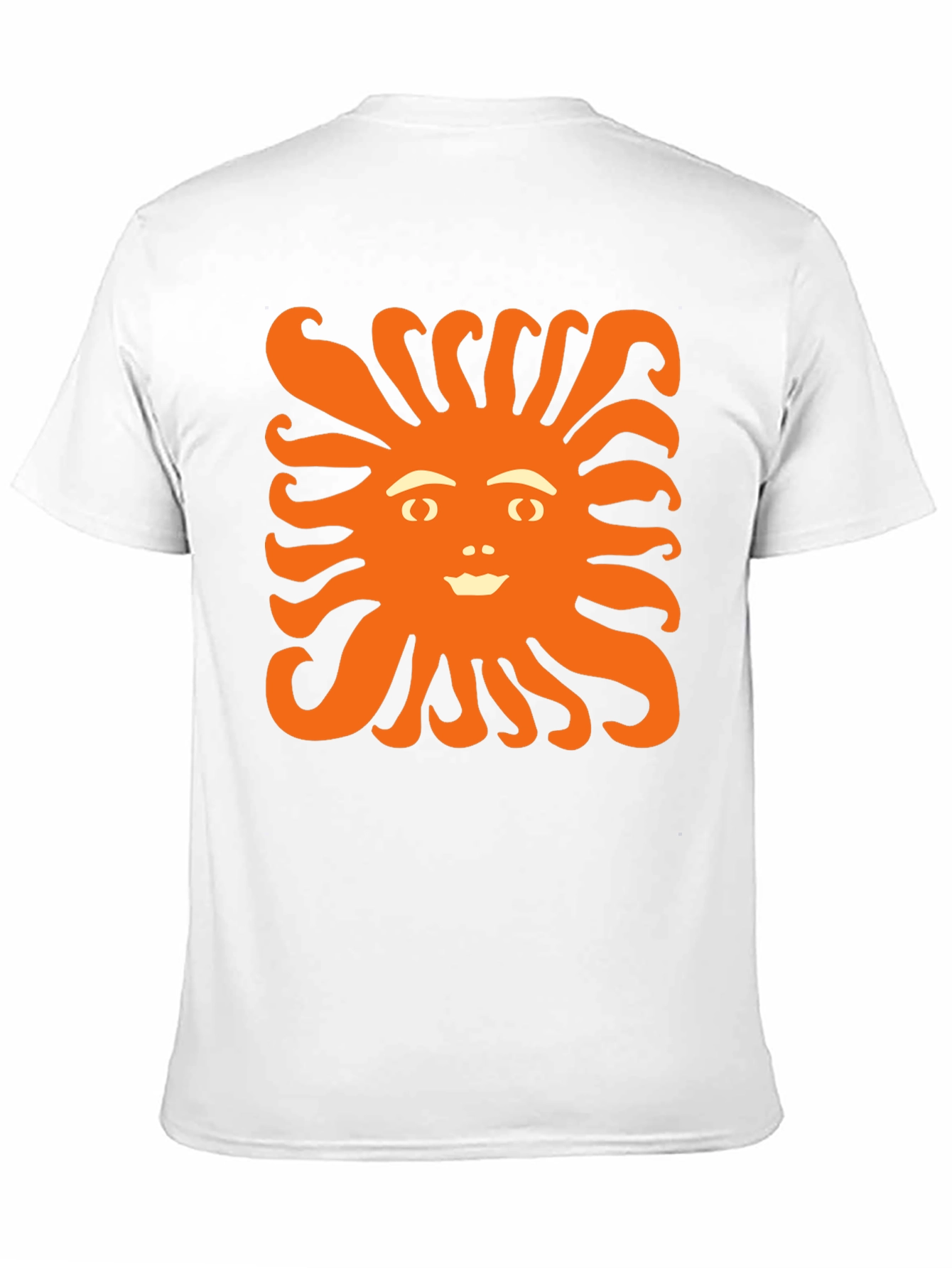 Smiling Sun Graphic Tee - Black Cotton Shirt