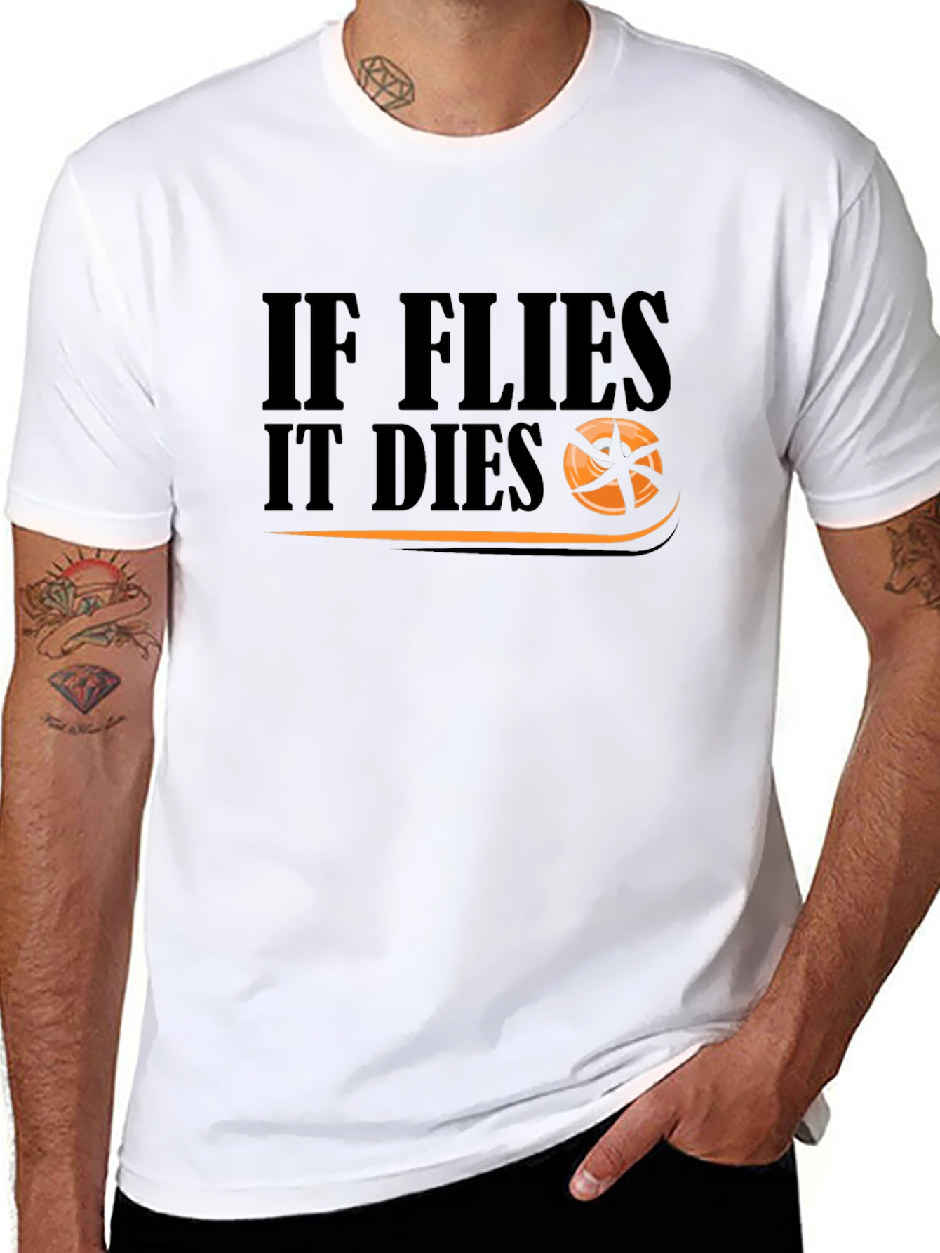 If It Flies It Dies Basketball T-Shirt